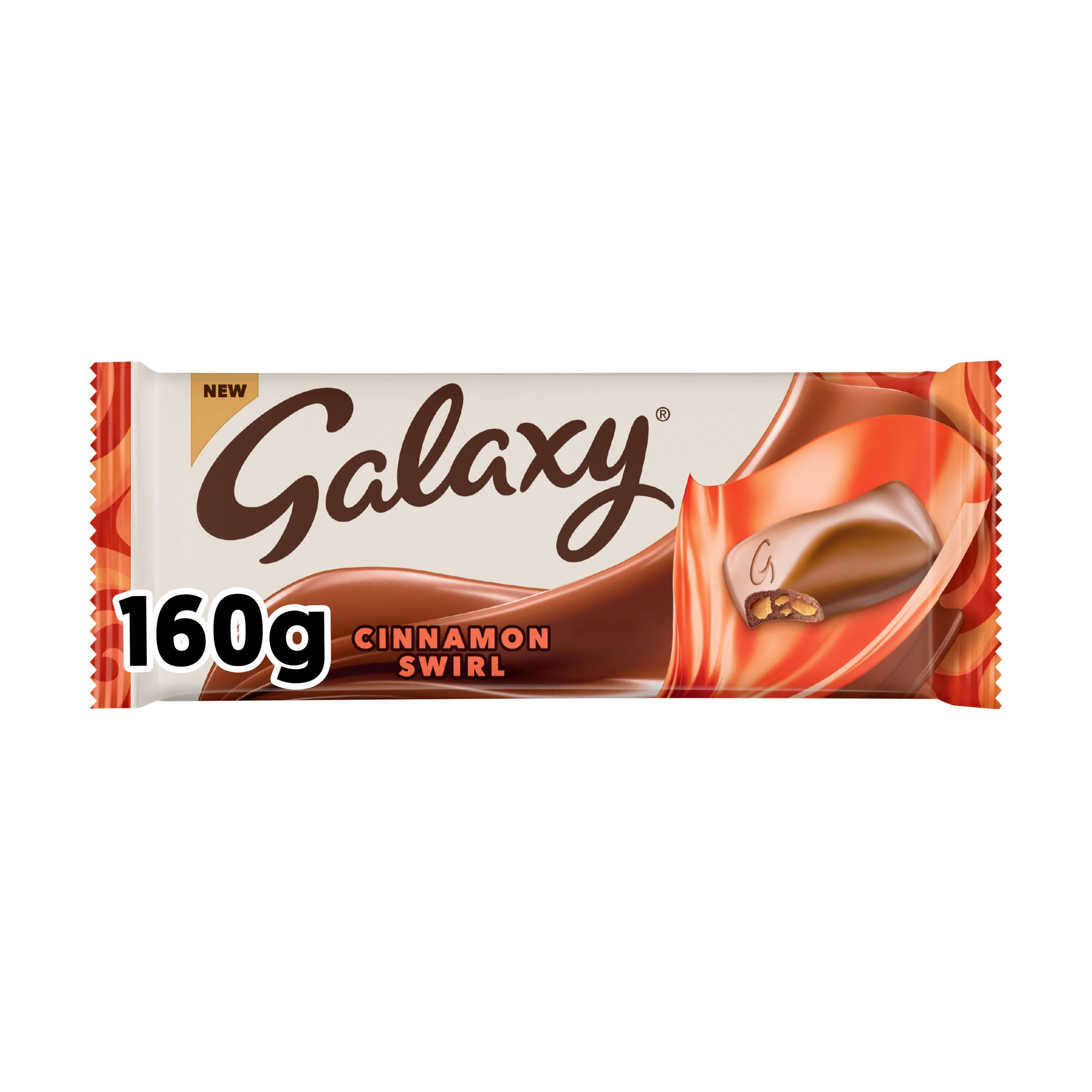 Galaxy Cinnamon Swirl Chocolate Bar 160g