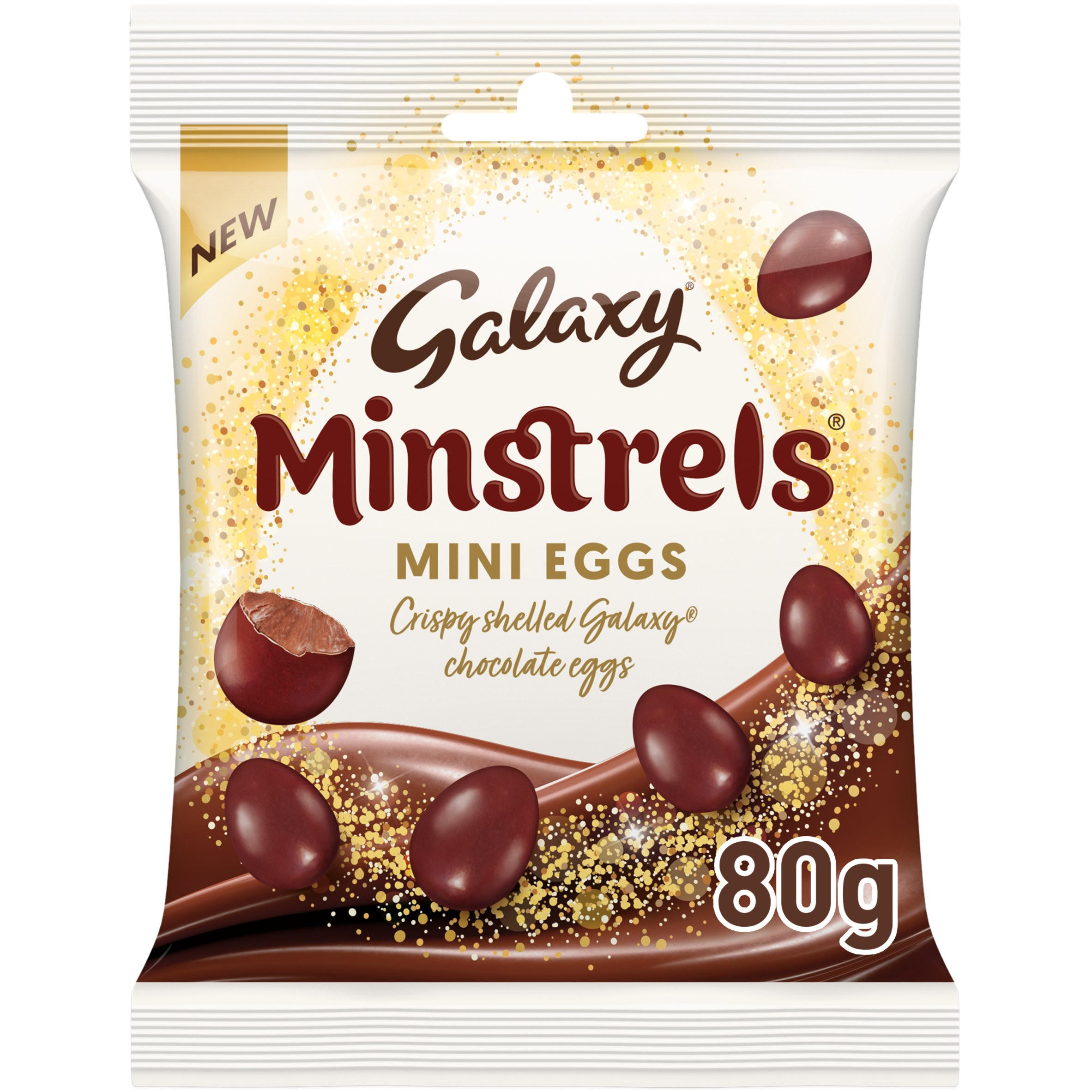 Galaxy 80g Minstrels Milk Chocolate Mini Eggs Bag