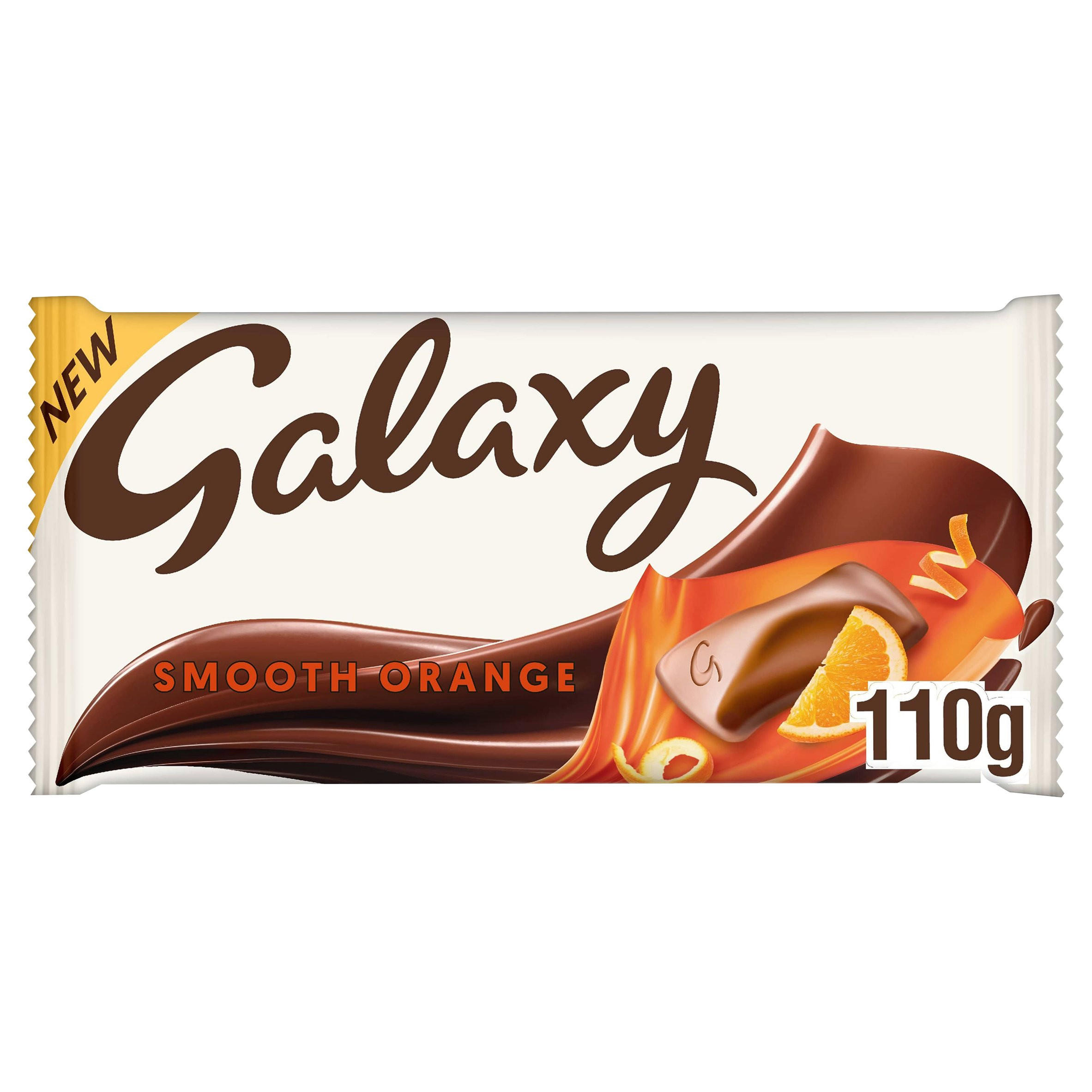 Galaxy Smooth Orange Chocolate Bar 110g Single Chocolate Bars Bags Iceland Foods