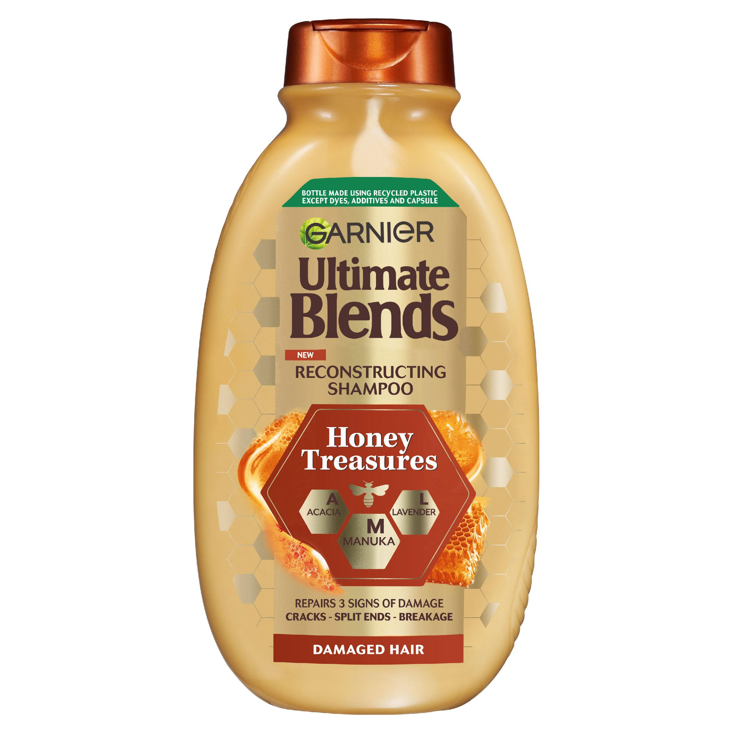 Garnier Ultimate Blends Honey Treasures Strengthening Shampoo Bar for Damaged Hair 60g