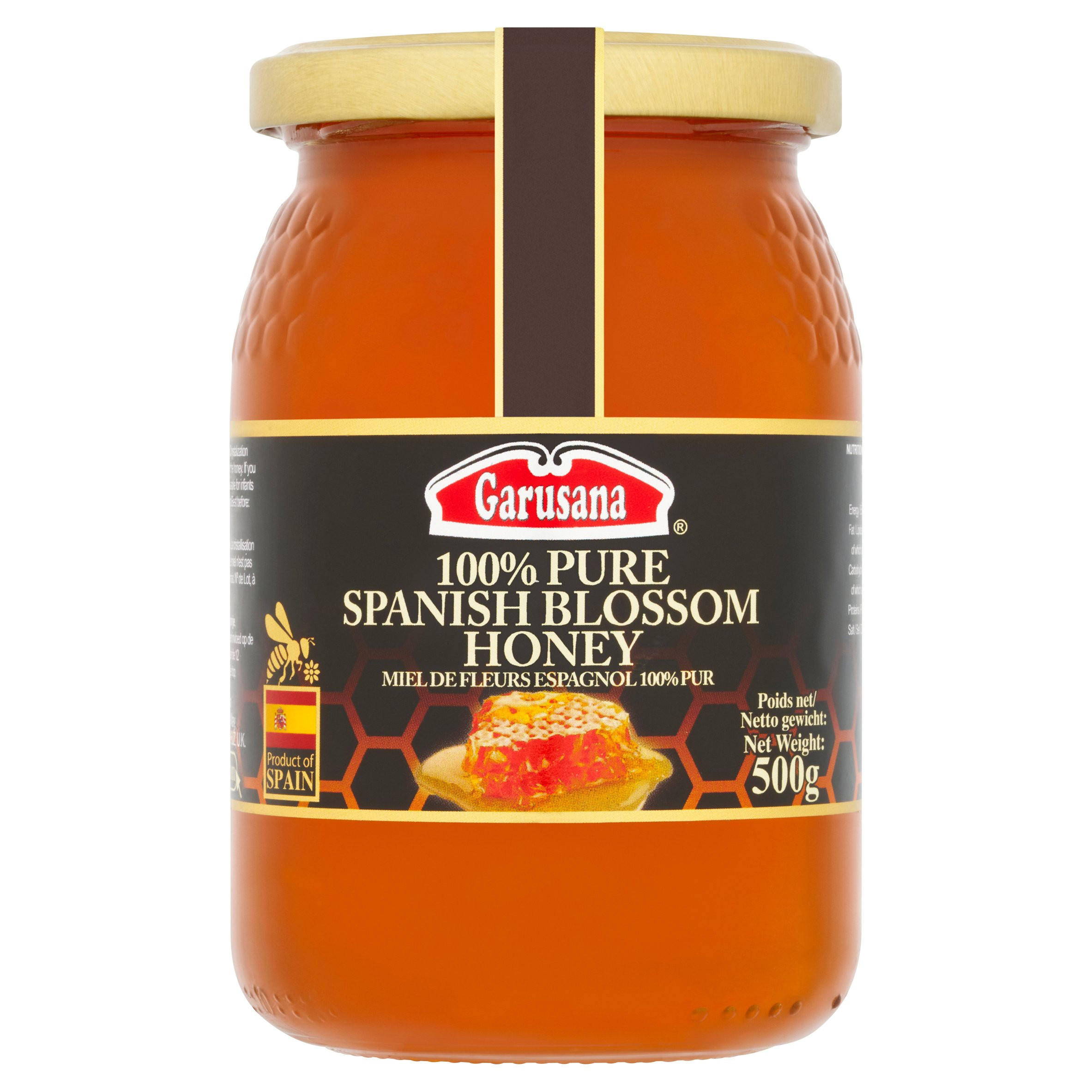 Garusana Spanish Blossom Honey 500g, folic acid free