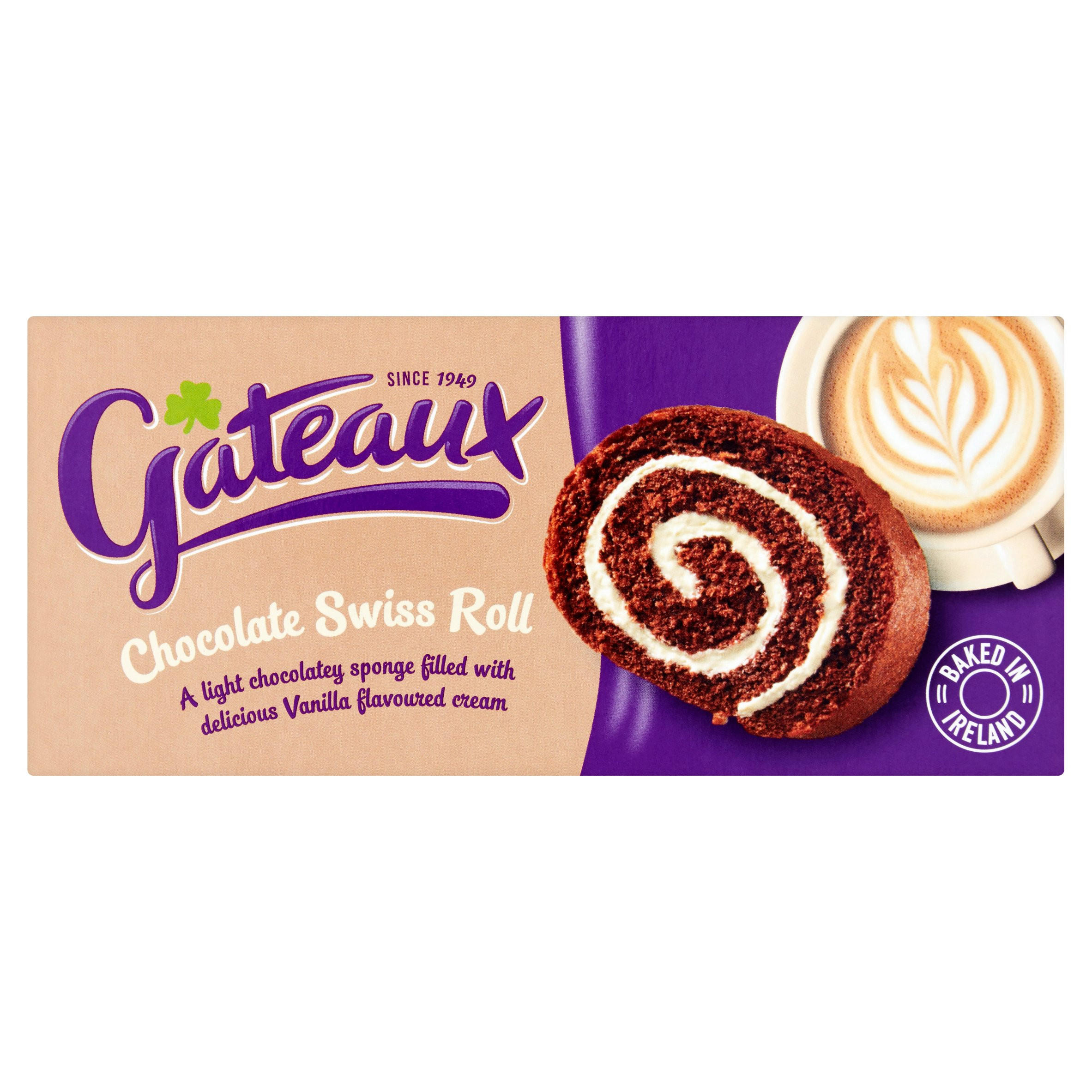 Gateaux Chocolate Swiss Roll 195g, Mini Rolls & Cake Bars