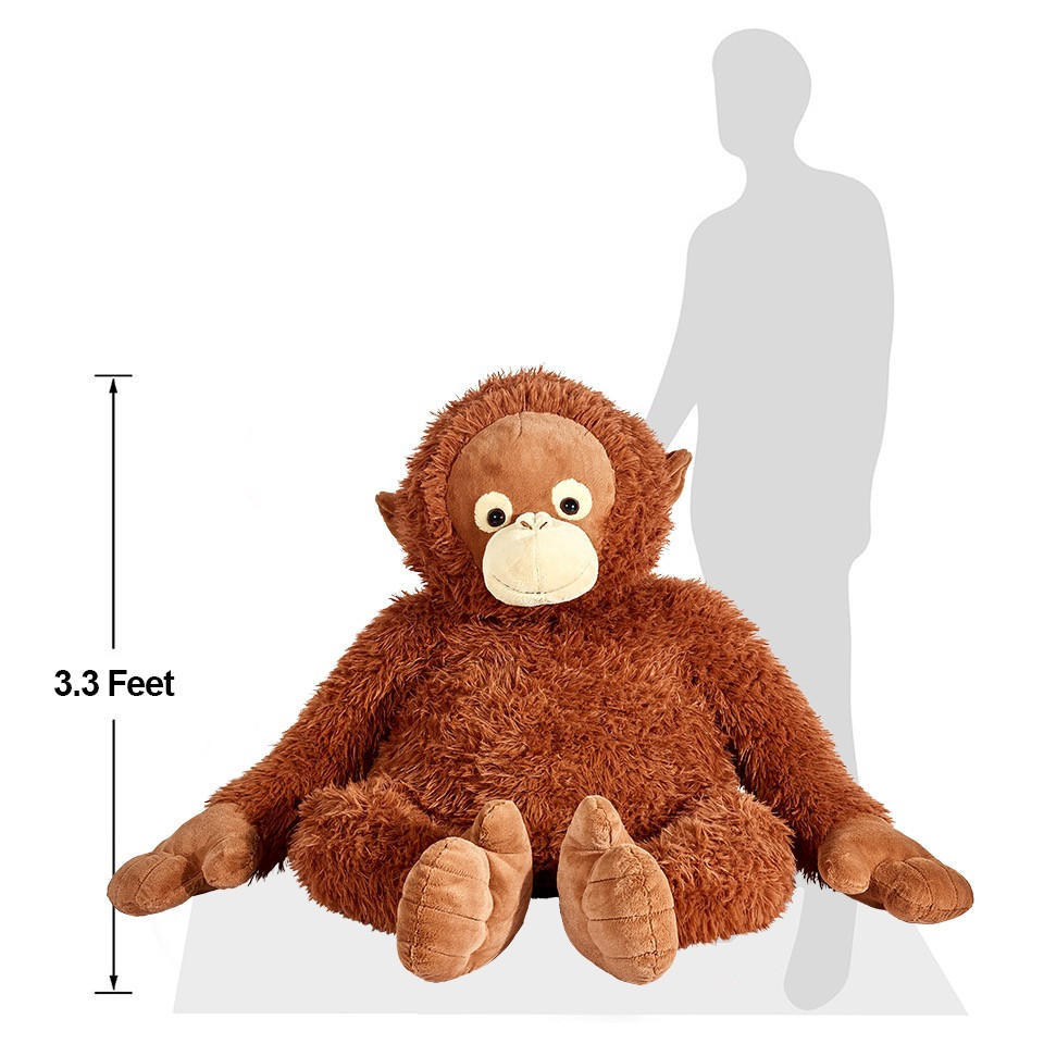 large stuffed orangutan