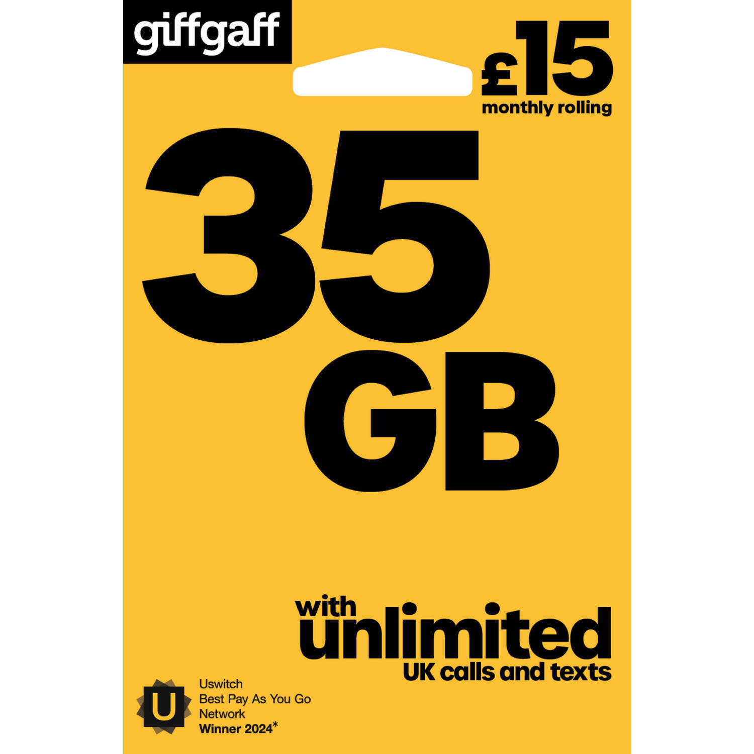 GiffGaff £15 35GB Sim Card Sim Cards Iceland Foods