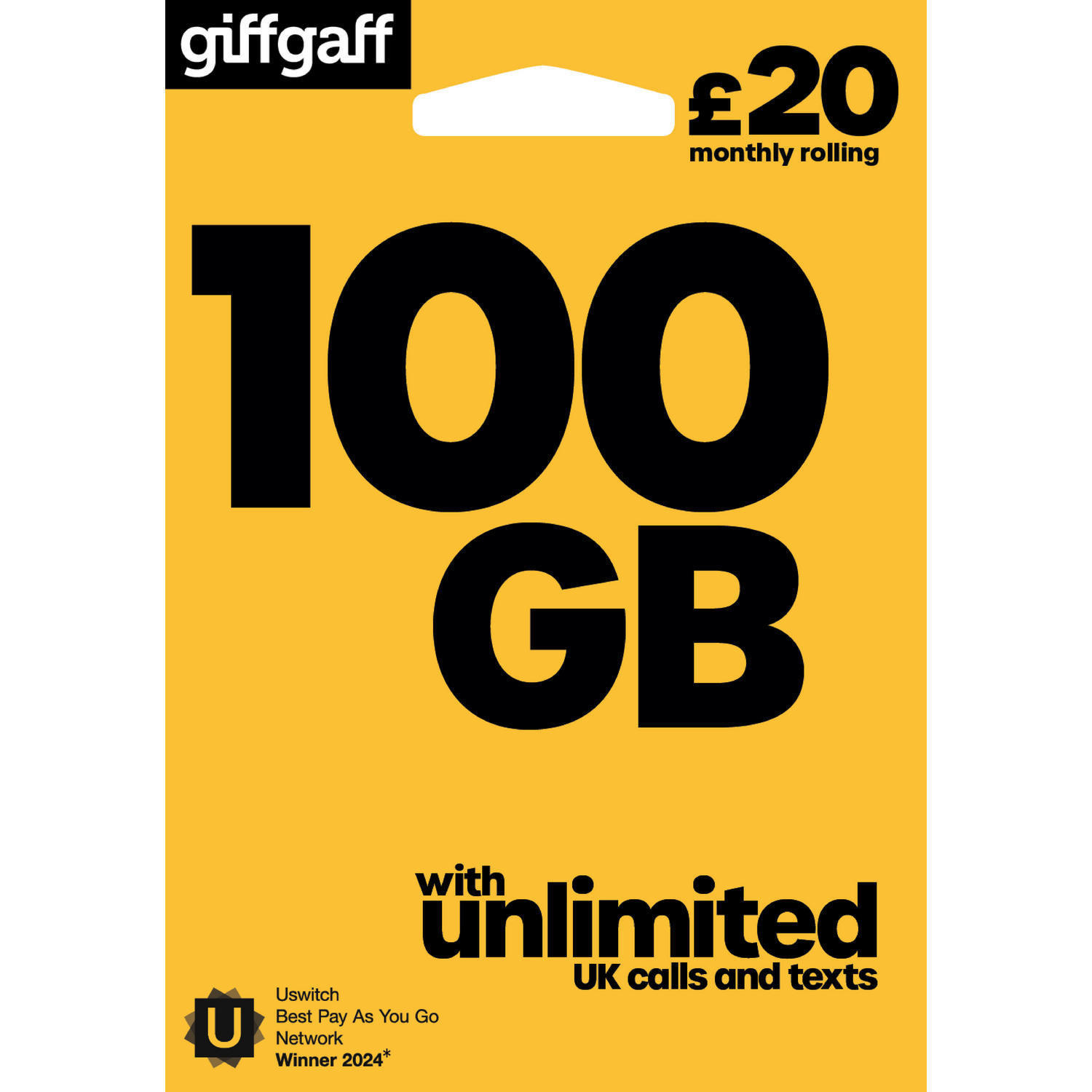 GiffGaff £20 100GB Sim Card | Sim Cards | Iceland Foods