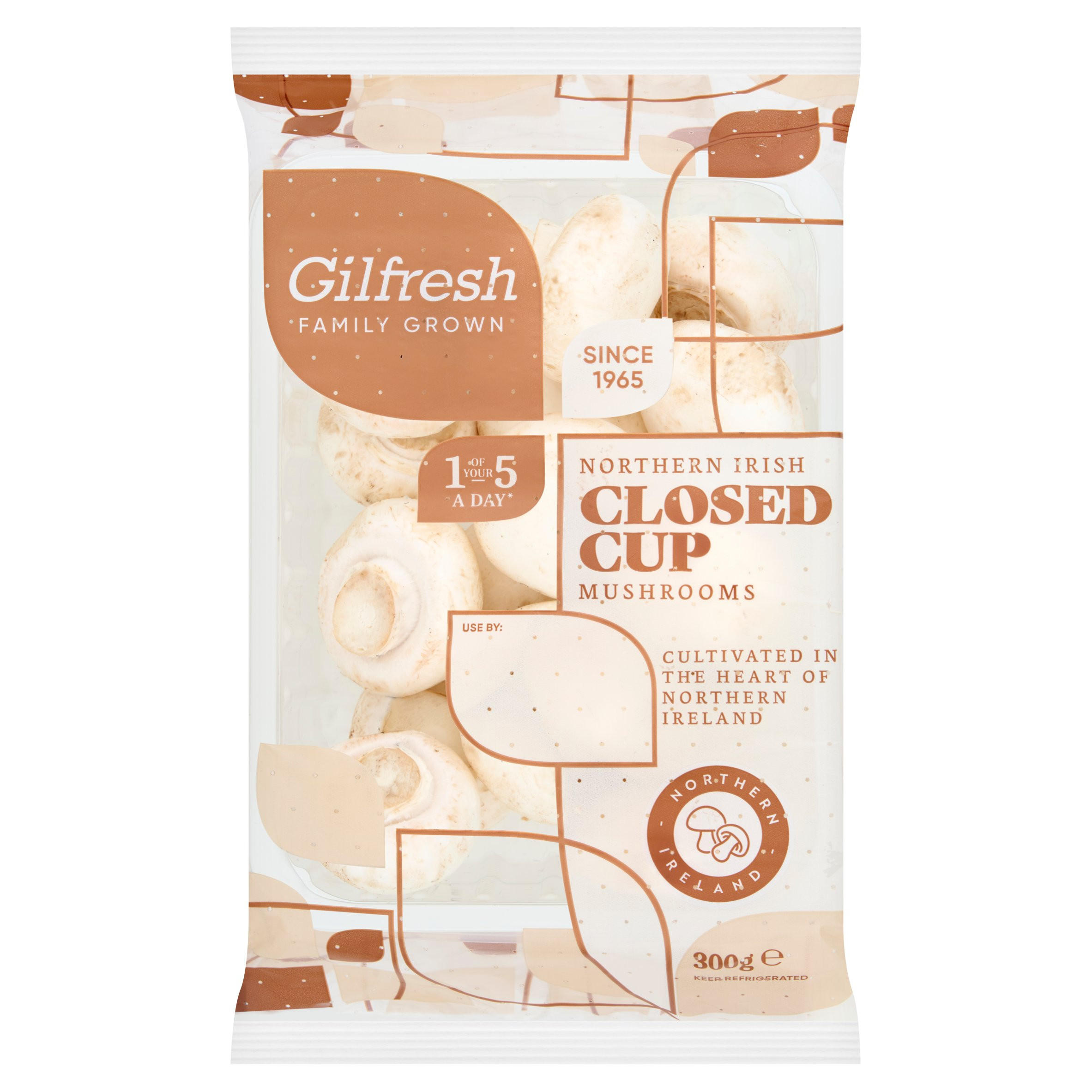Gilfresh Northern Irish Closed Cup Mushrooms 300g