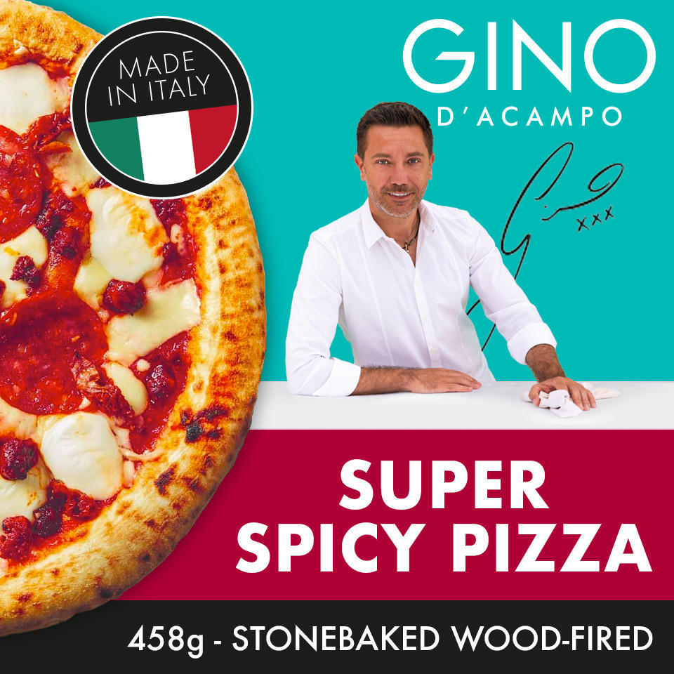Gino Super Spicy Pizza Italian Sausage, Salami, Mozzarella & Sun