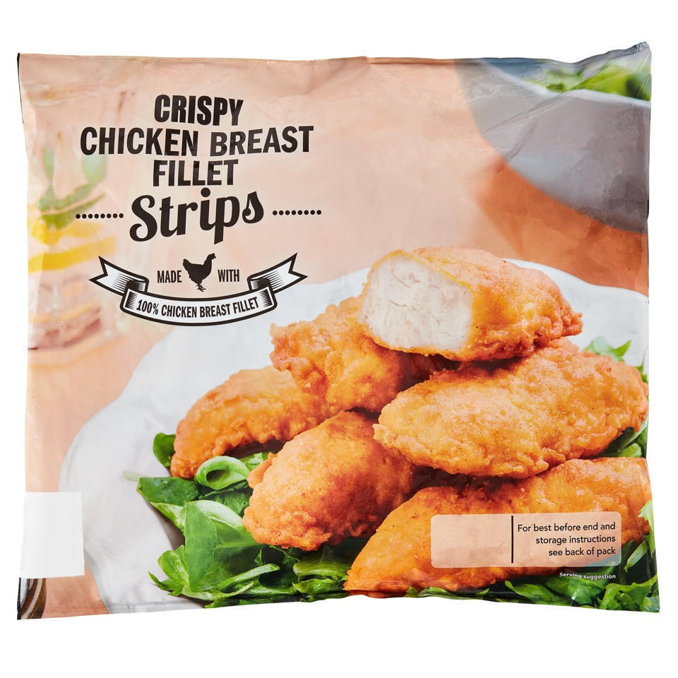 Glenhaven Breaded Chicken Strips 650g Breaded & Battered Chicken