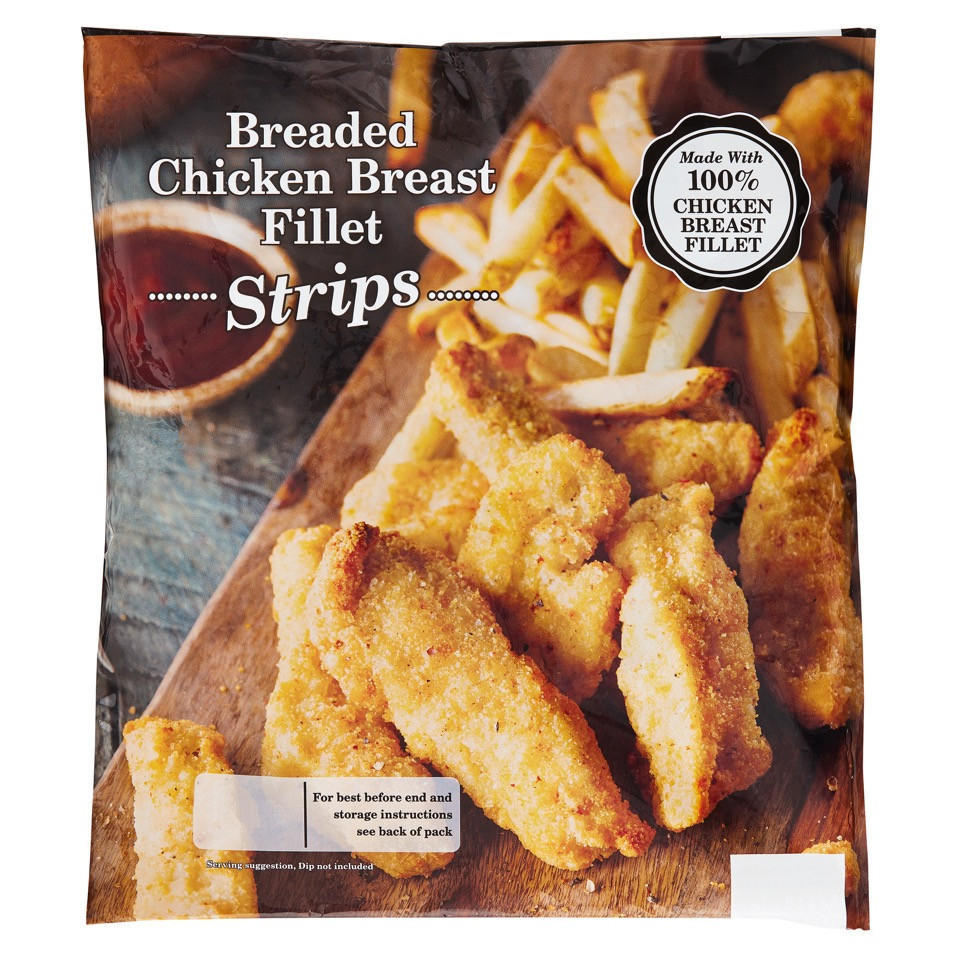 Glenhaven Crispy Chicken Strips 650g Breaded & Battered Chicken Iceland Foods