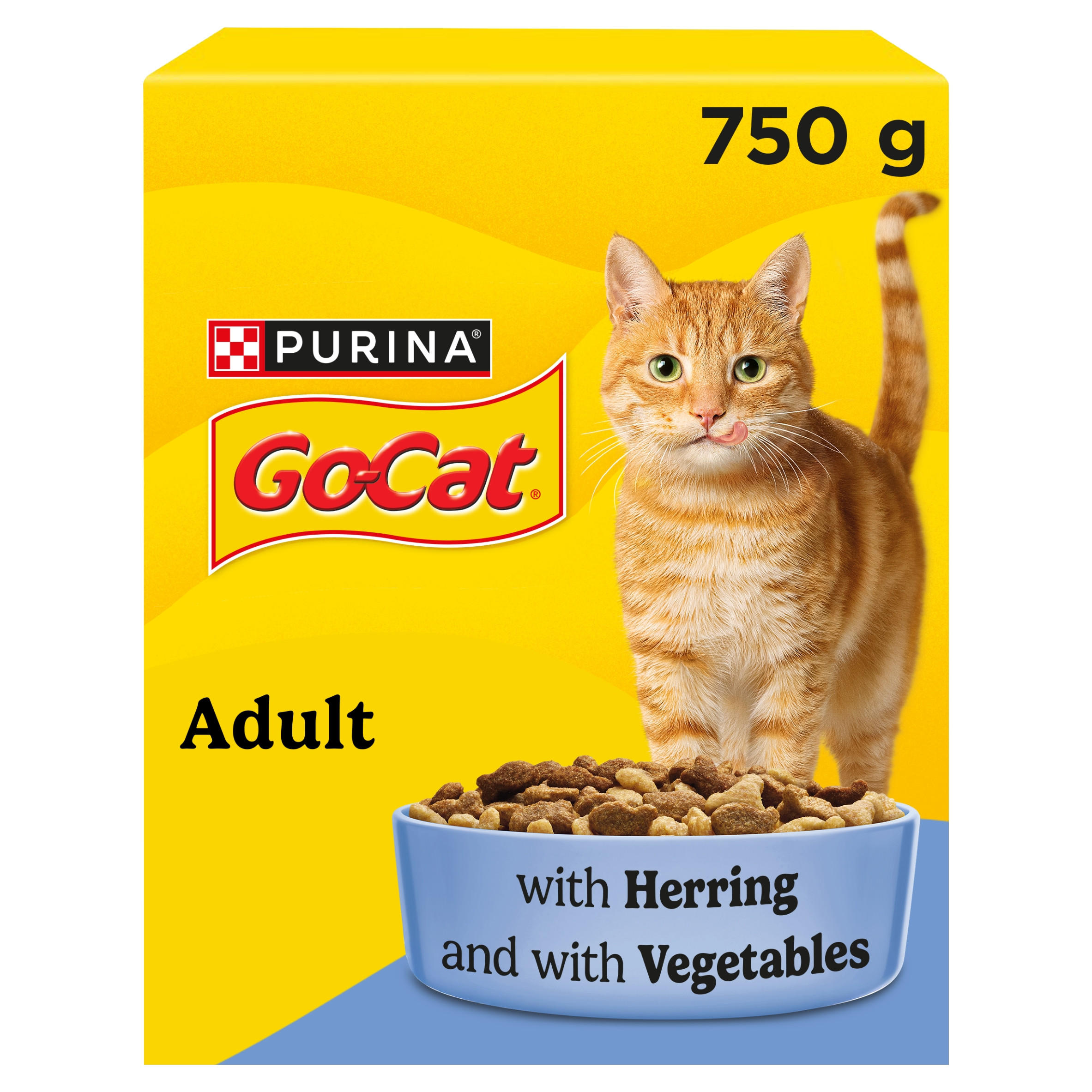 Go-Cat Herring & Tuna Mix with Vegetables Dry Cat Food 750g