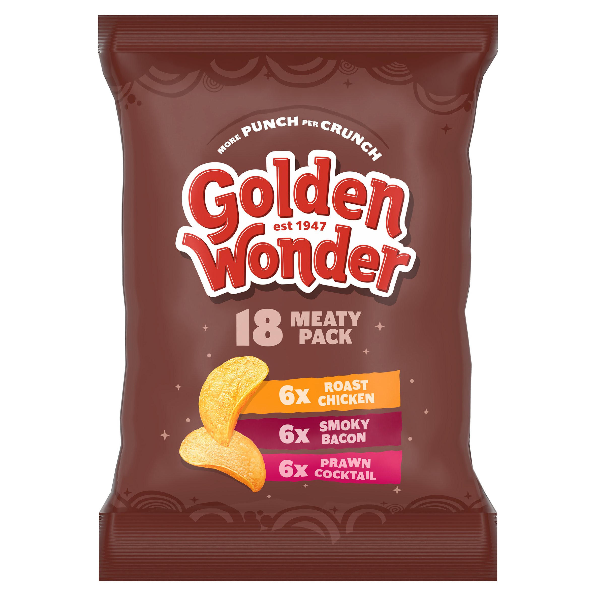 Golden Wonder Meaty Pack 18 x 25g, folic acid free