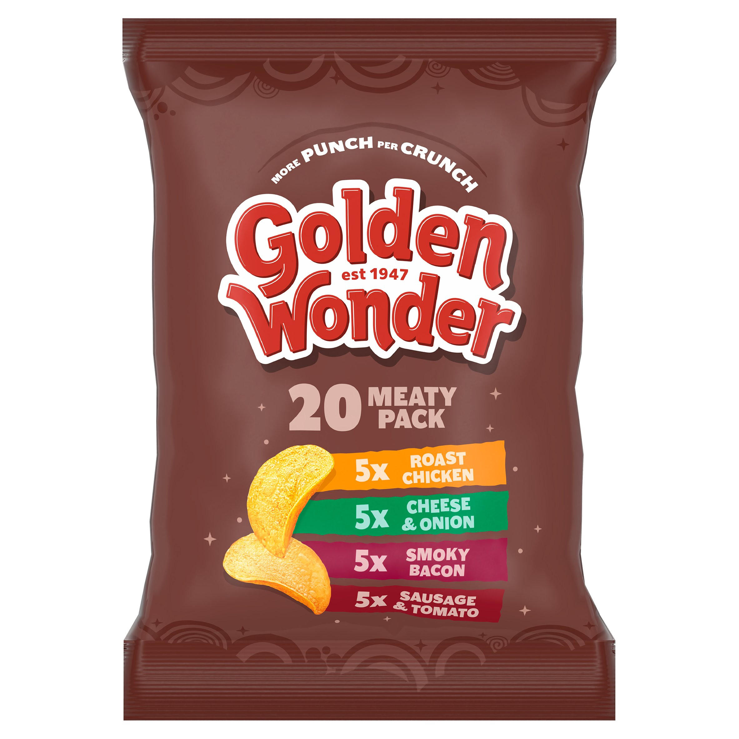 Golden Wonder Meaty Pack 20 x 25g, folic acid free