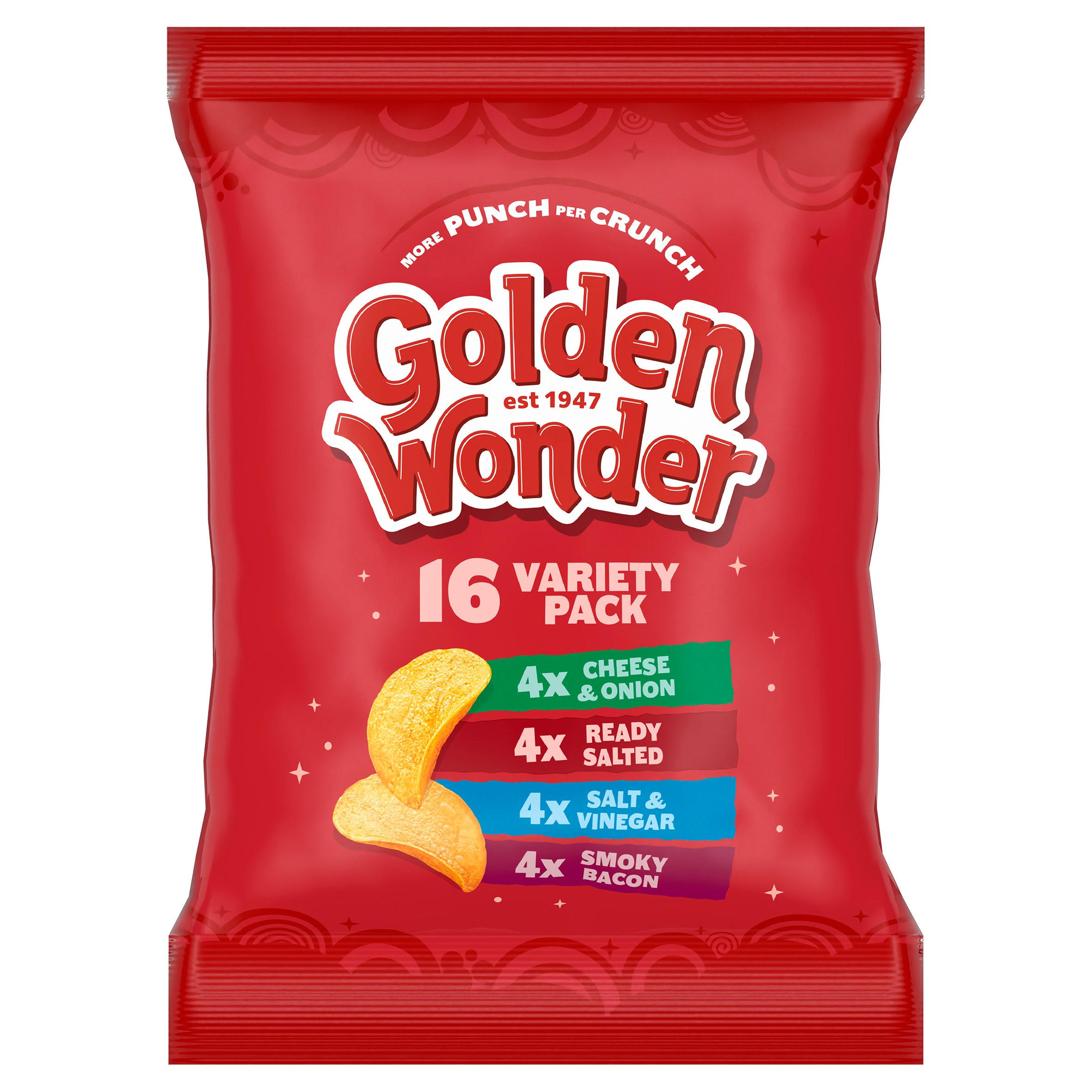 Golden Wonder Variety Pack 16 x 25g