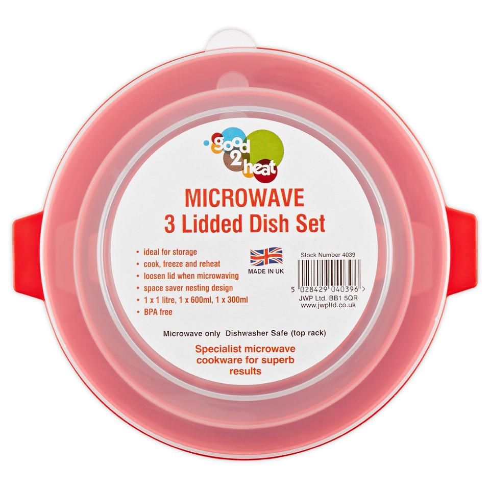 Good2heat Microwave 3 Lidded Dish Set | Kitchenware | Iceland Foods