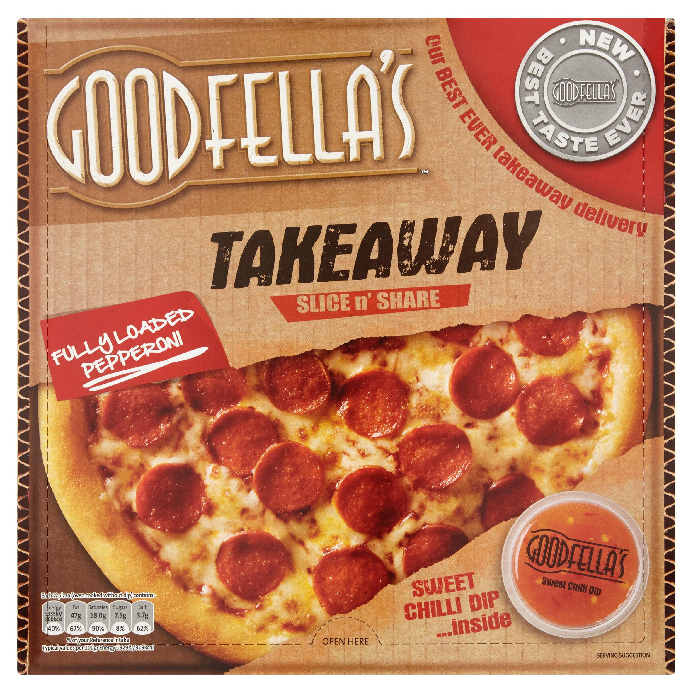 Goodfella's Takeaway Classic Crust Fully Loaded Pepperoni 553g
