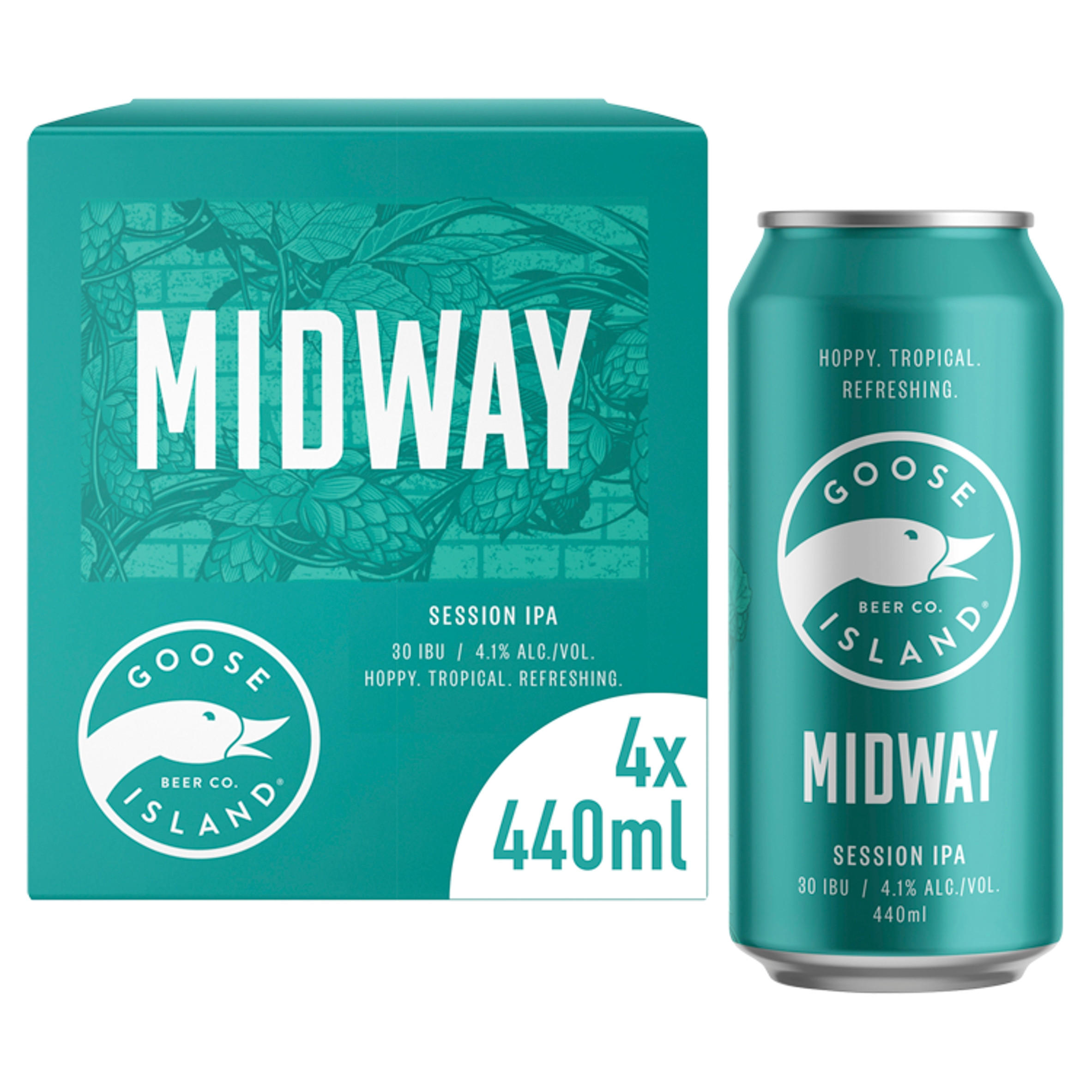 Goose Island Midway Session IPA 4 x 440ml Beer Iceland Foods