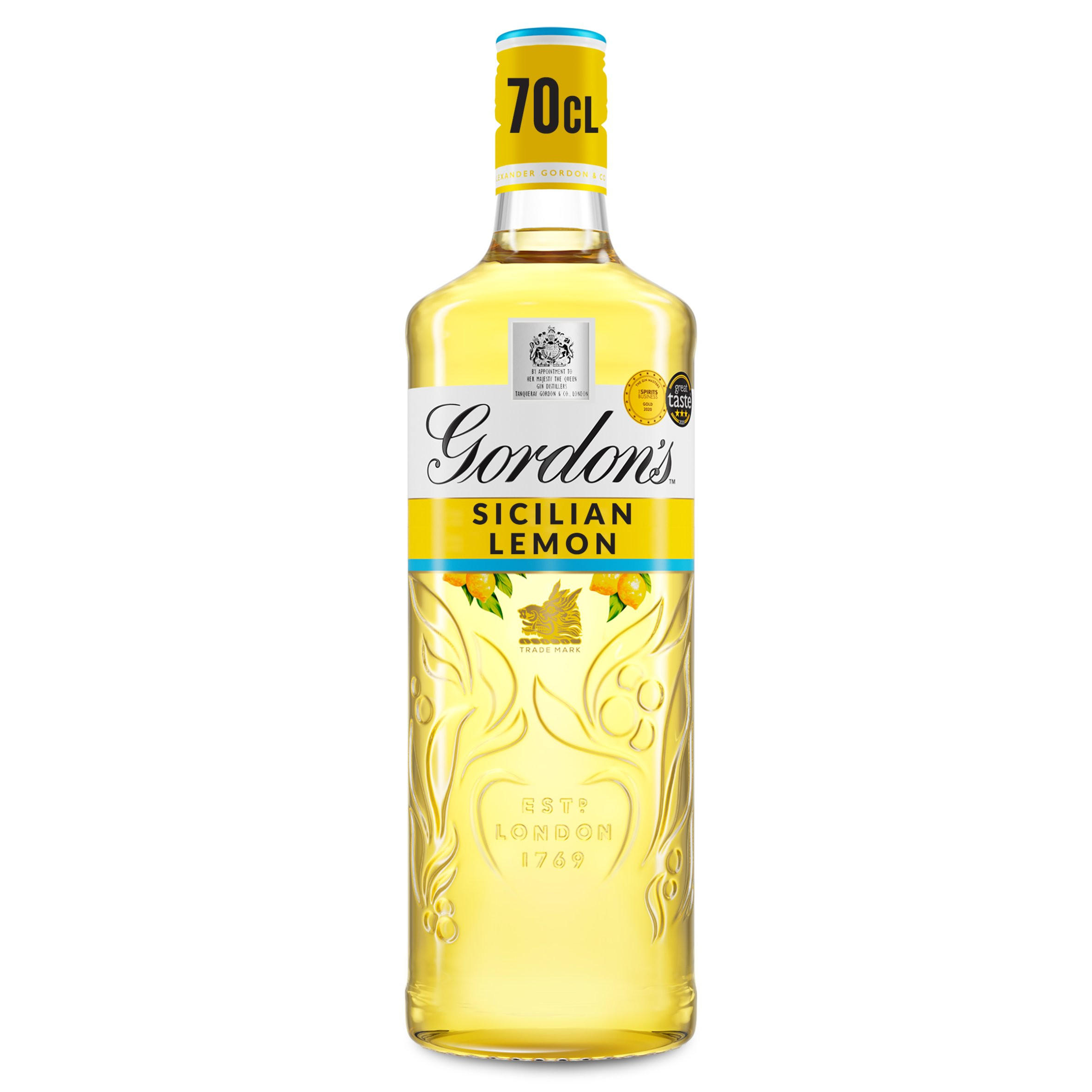 Gordon's Mediterranean Orange Gin Bottle 37.5% Vol 70Cl 