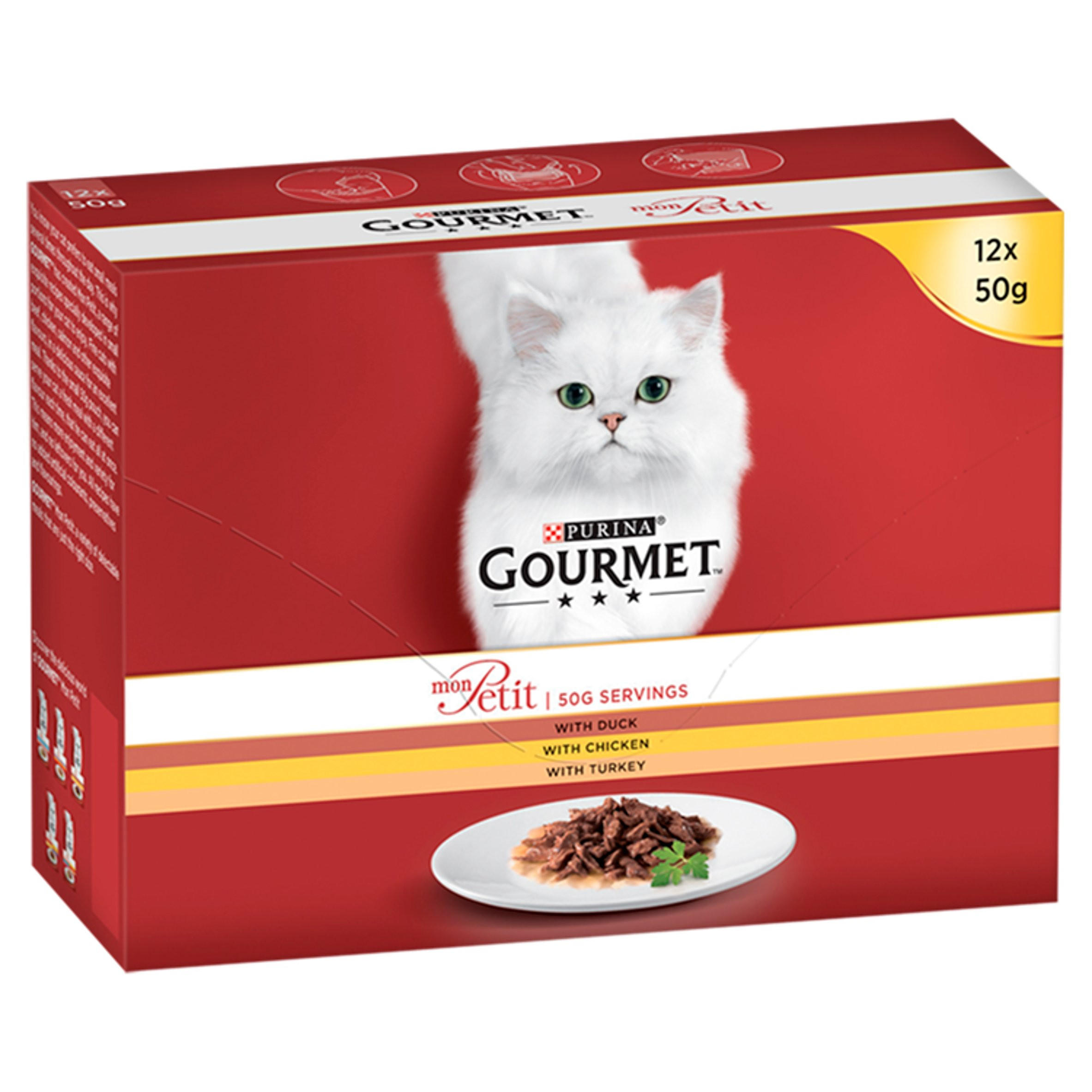 Gourmet Mon Petit 12 x 50g (600g) | Cat Food | Iceland Foods