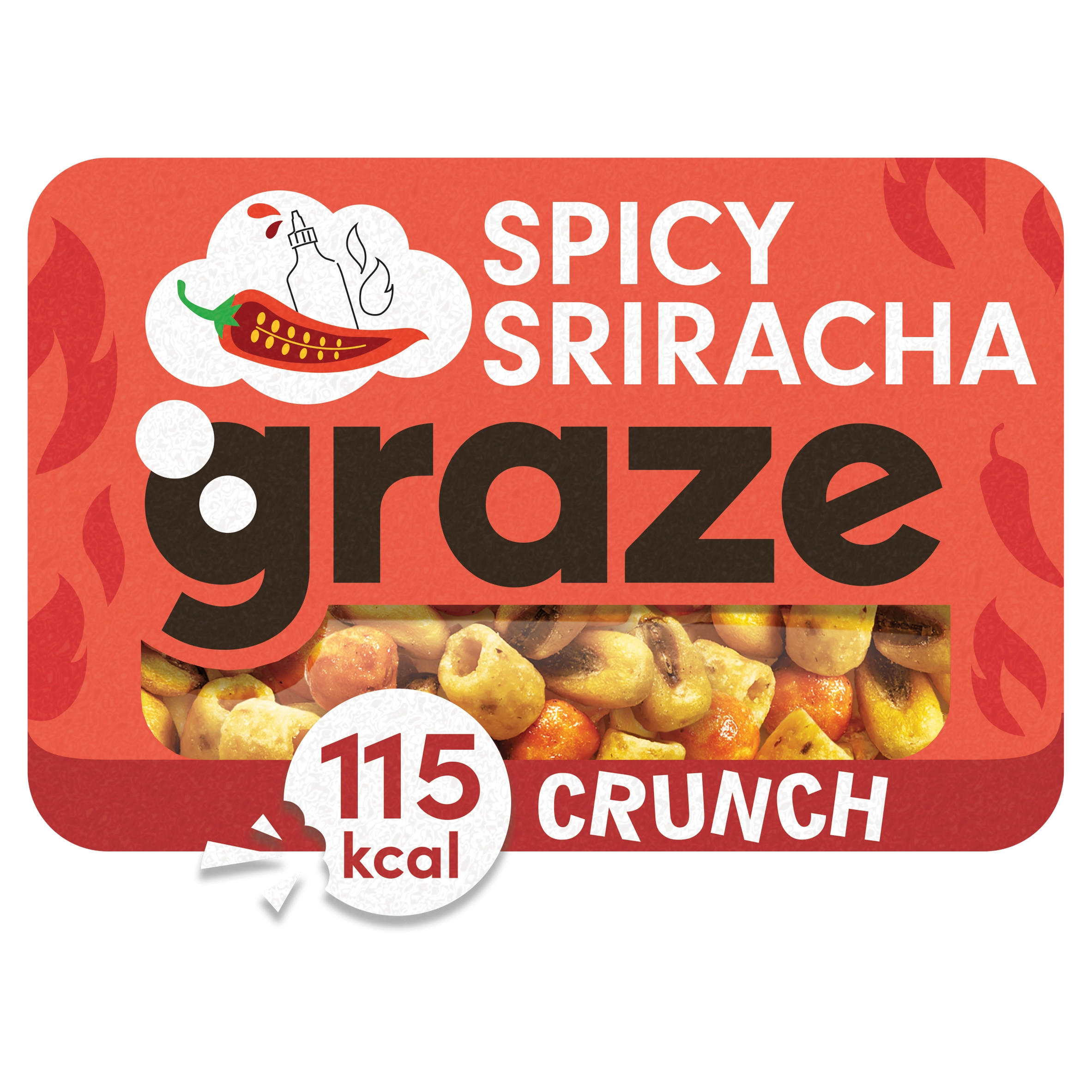 Graze Crunch Snack Mix Spicy Sriracha Crunch 26g Dried Fruit