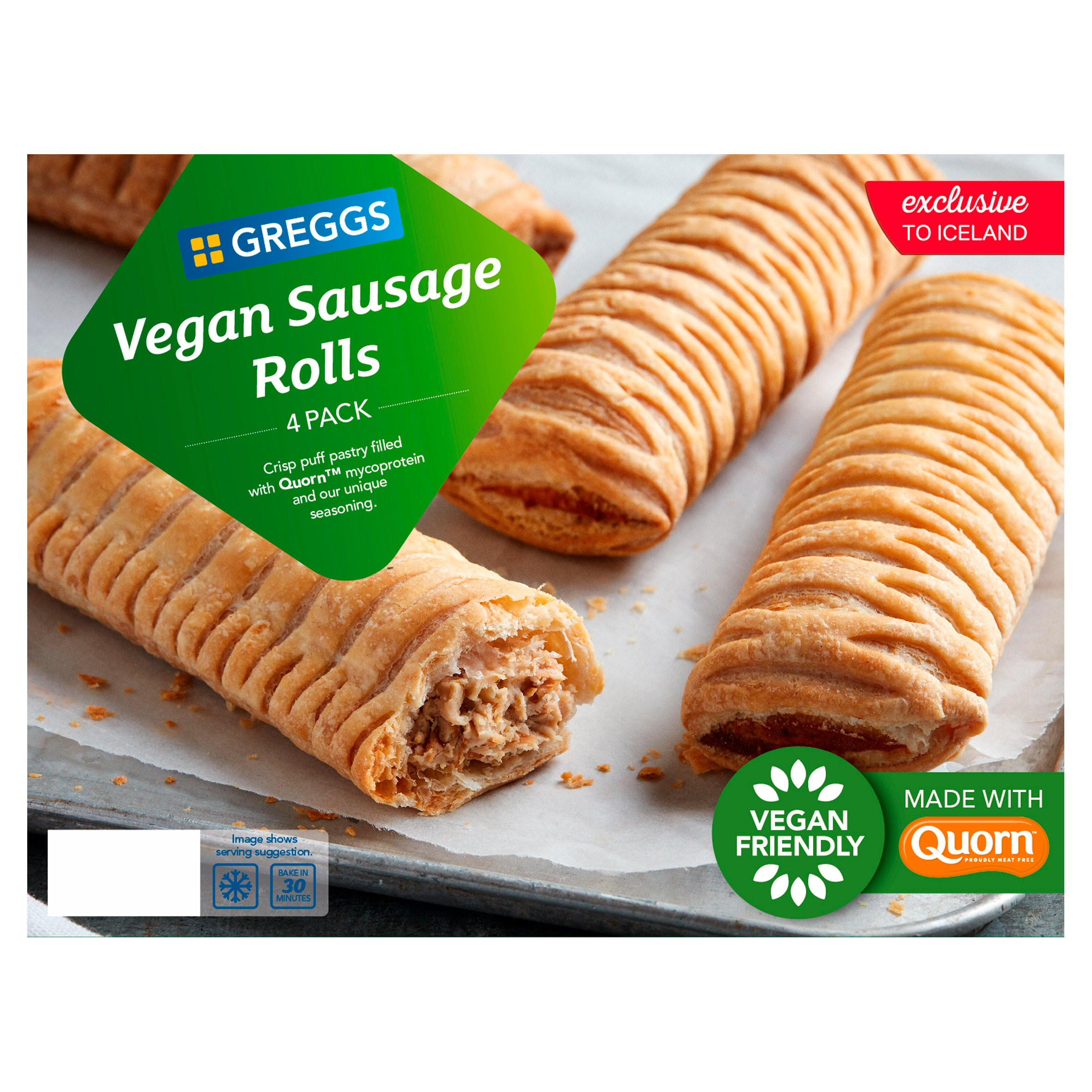 Greggs Vegan Sausage Rolls 4 Pack 420g, Vegan