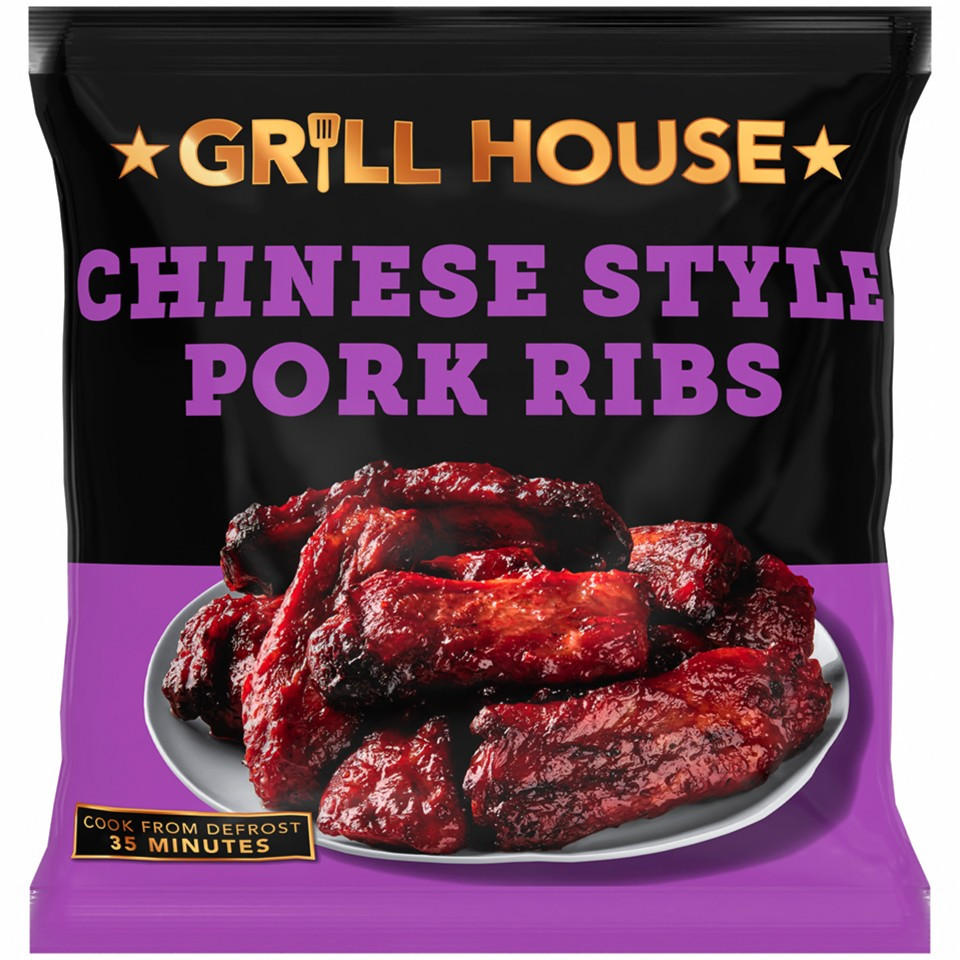 Grill House Grill House Chinese Style Pork Ribs 600g Pork & Gammon