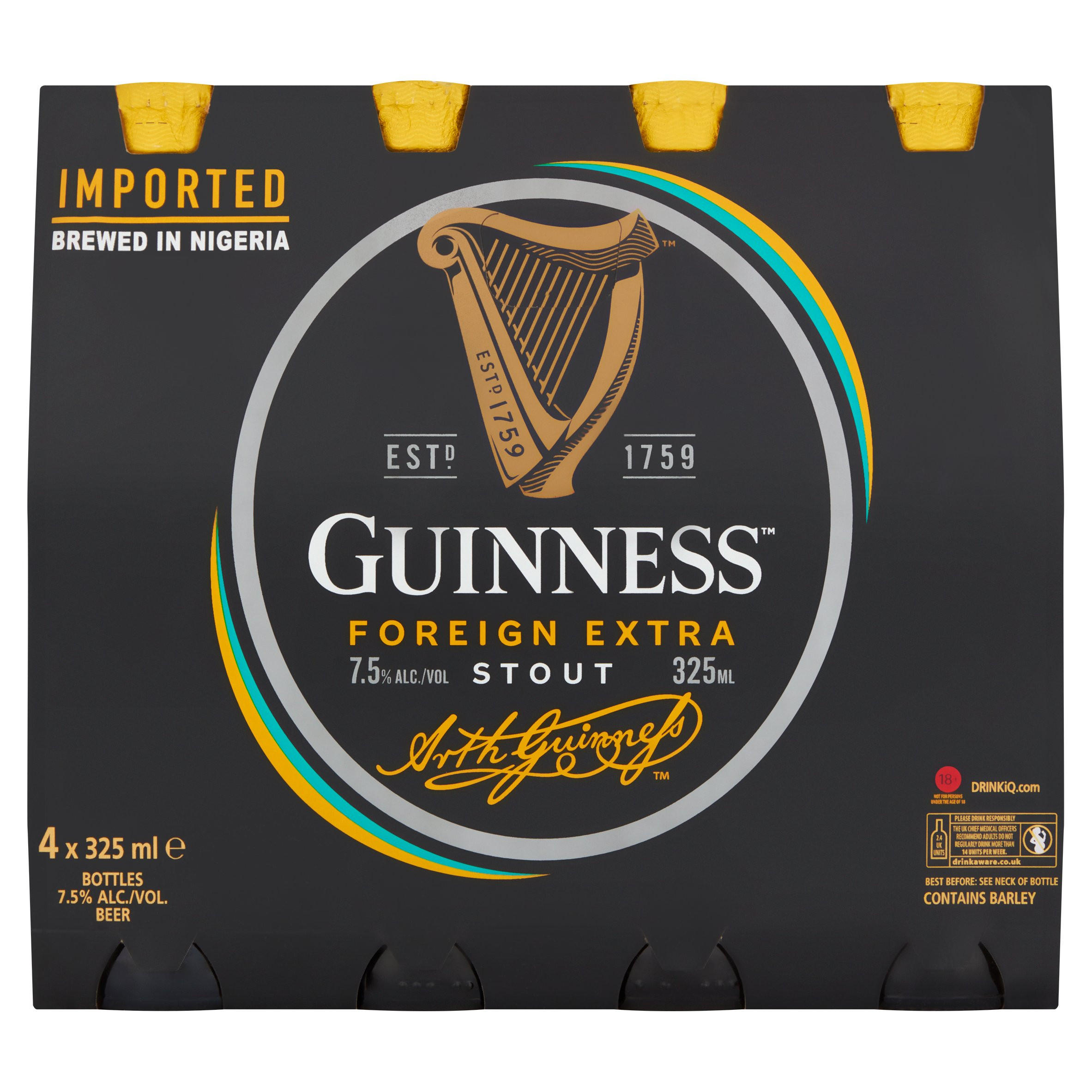 Guinness Foreign Extra Stout Beer 4 x 325ml | Beer | Iceland Foods