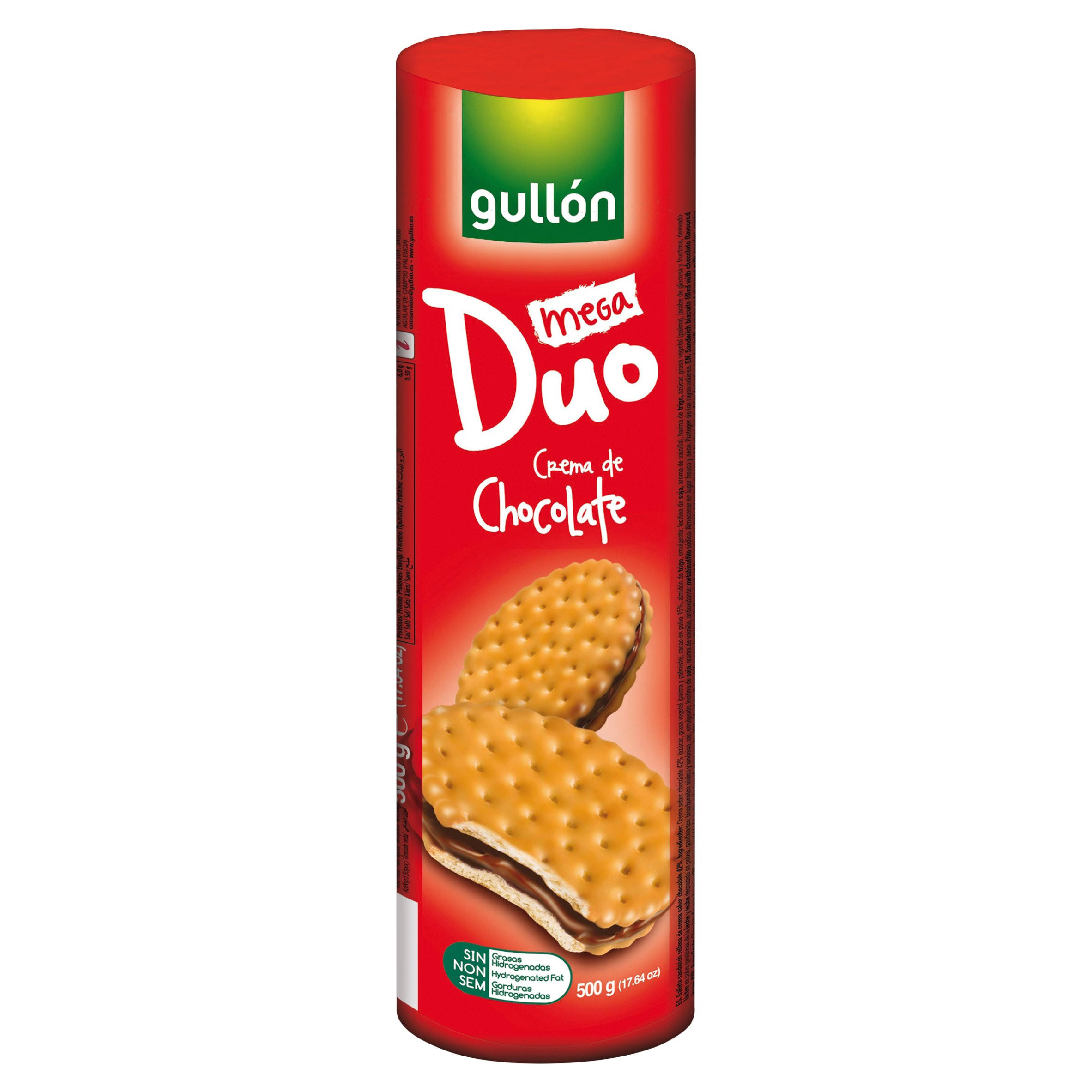 Gullón Mega Duo Chocolate Flavoured Filling 500g Chocolate Biscuits