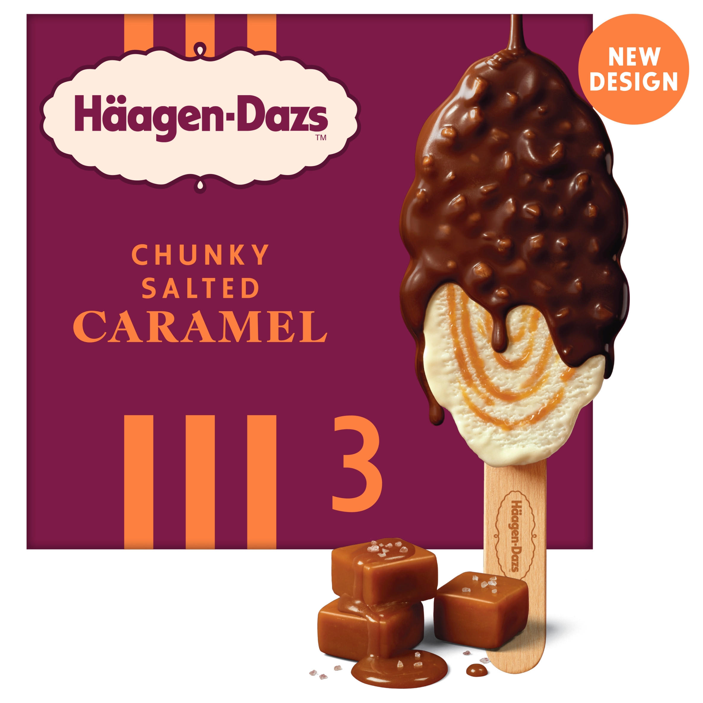 Haagen-Dazs Chunky Salted Caramel Ice Cream Sticks