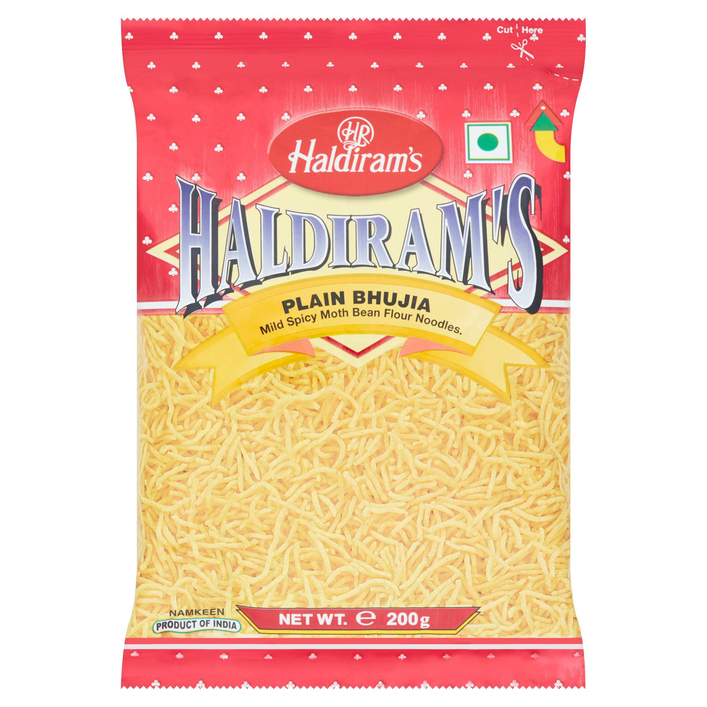 Haldiram's Mild Spicy Moth Bean Flour Noodles 200g, folic acid free