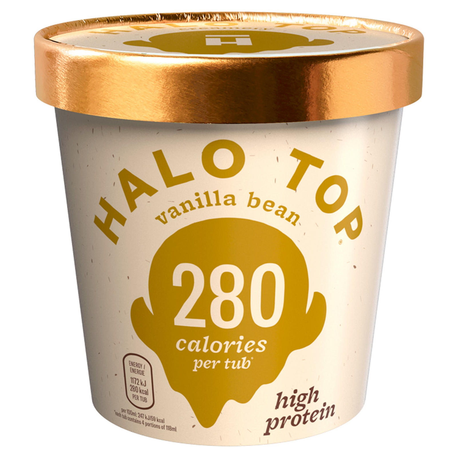 Halo Top Vanilla Bean Ice Cream 473ml | Ice Cream Tubs ...