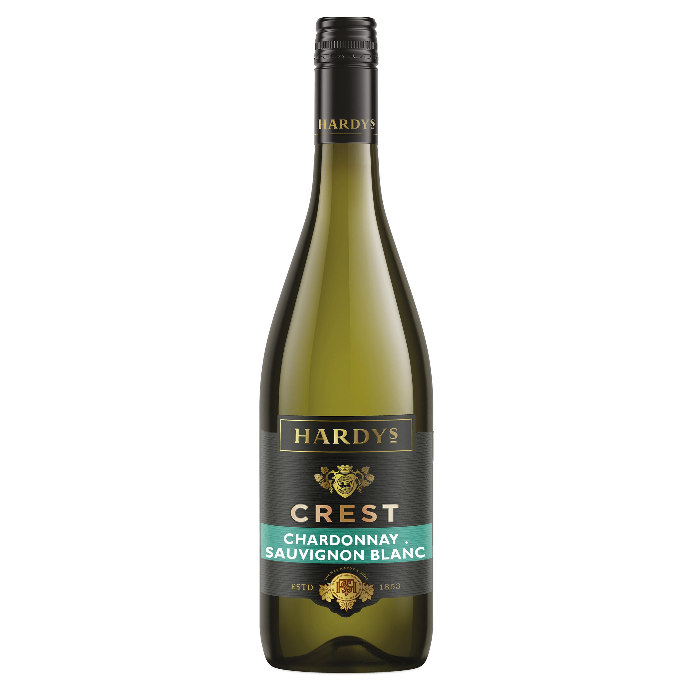 Hardys Crest Chardonnay Sauvignon Blanc White Wine 75cl