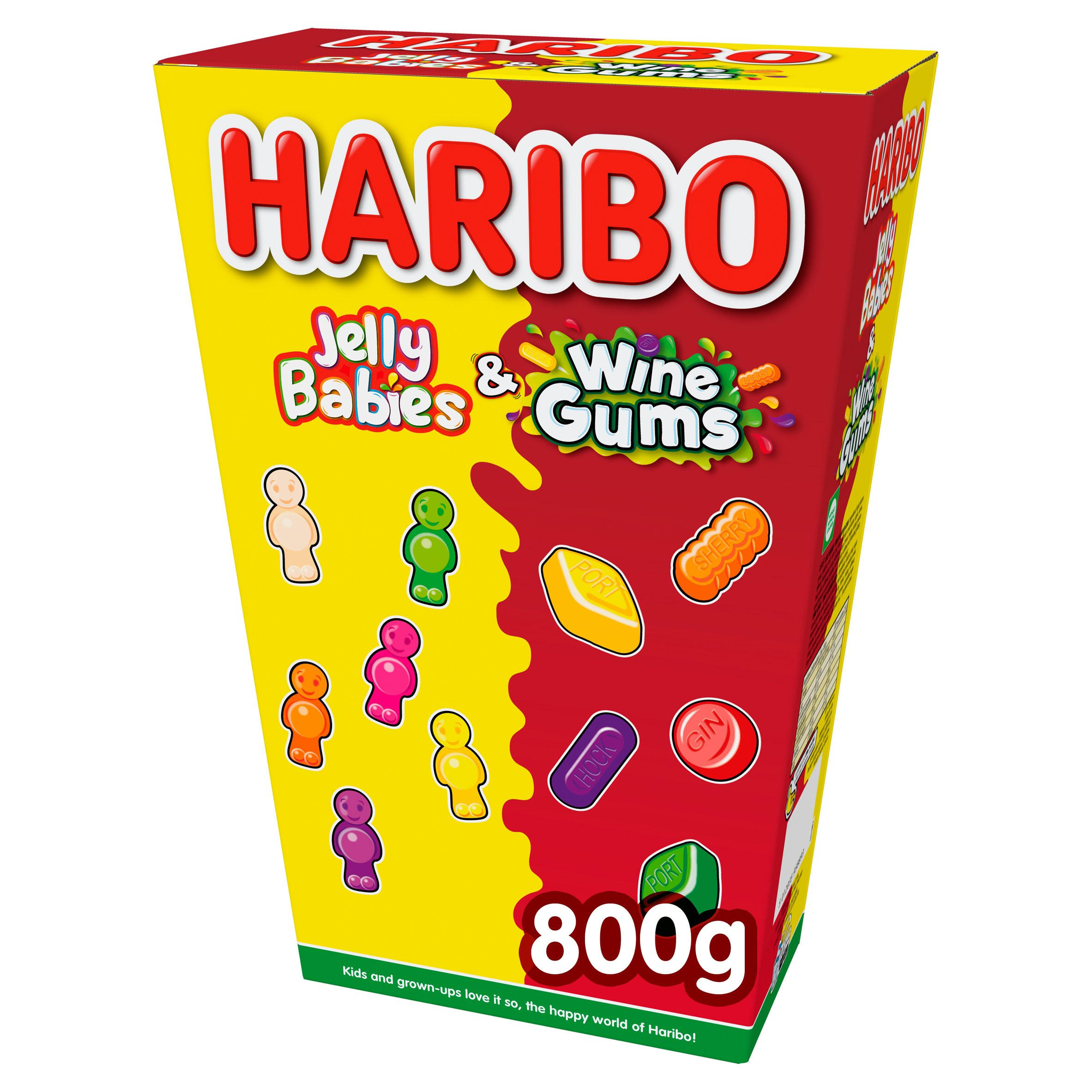 HARIBO Jelly Babies & Wine Gums 800g Sharing Bags & Tubs Iceland Foods