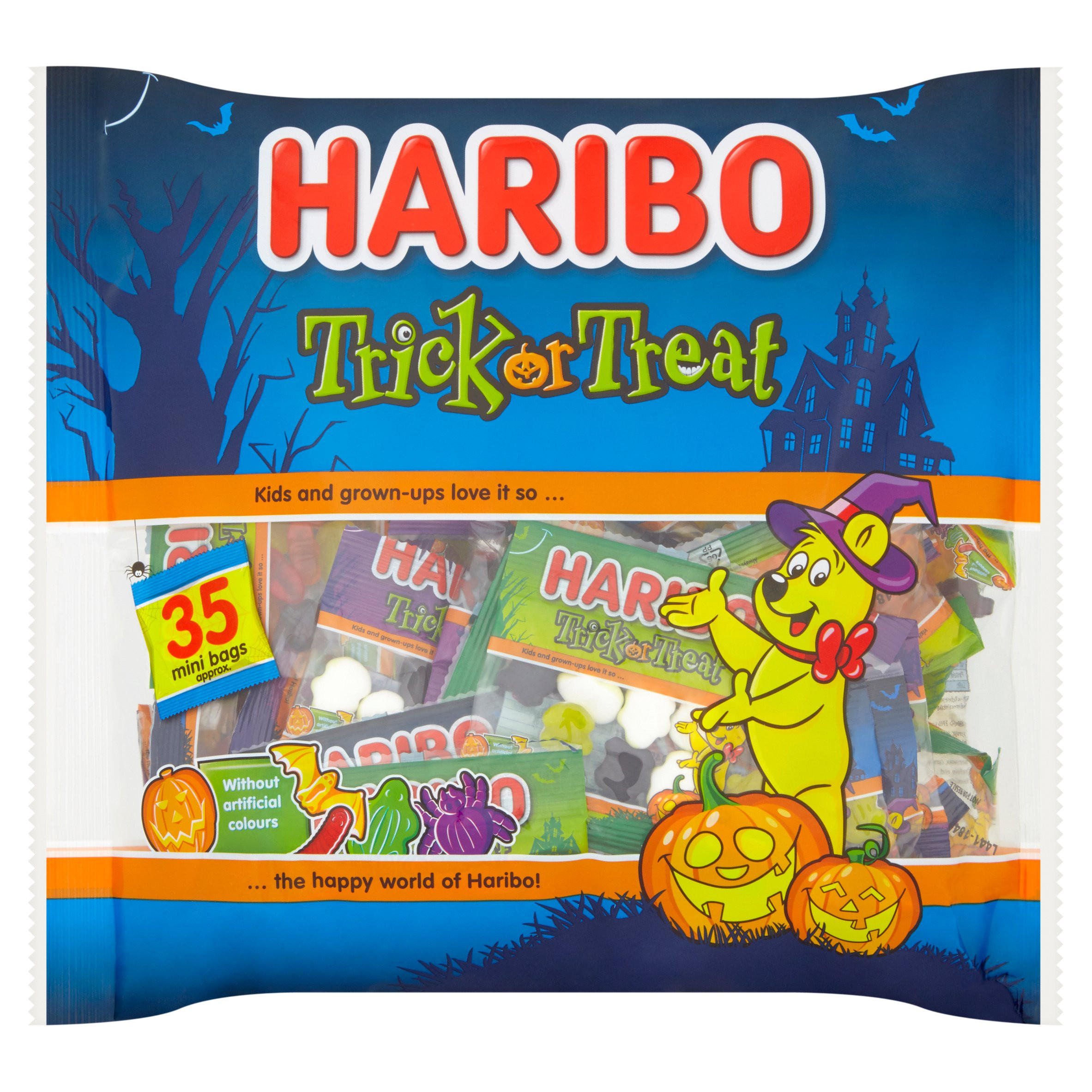 Haribo Trick Or Treat 176G Halloween Party Pack 11 Mini Gift Bags Kids Adults 