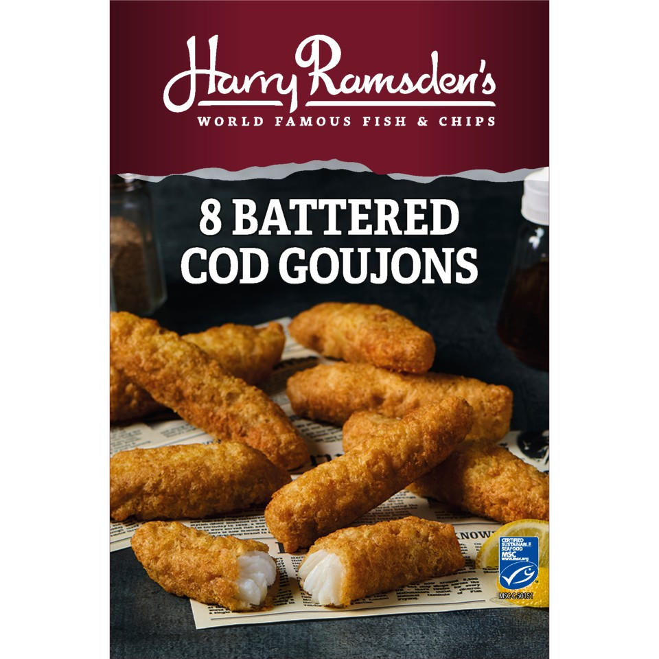 Harry Ramsden’s 8 (Approx.) Battered Cod Goujons 350g