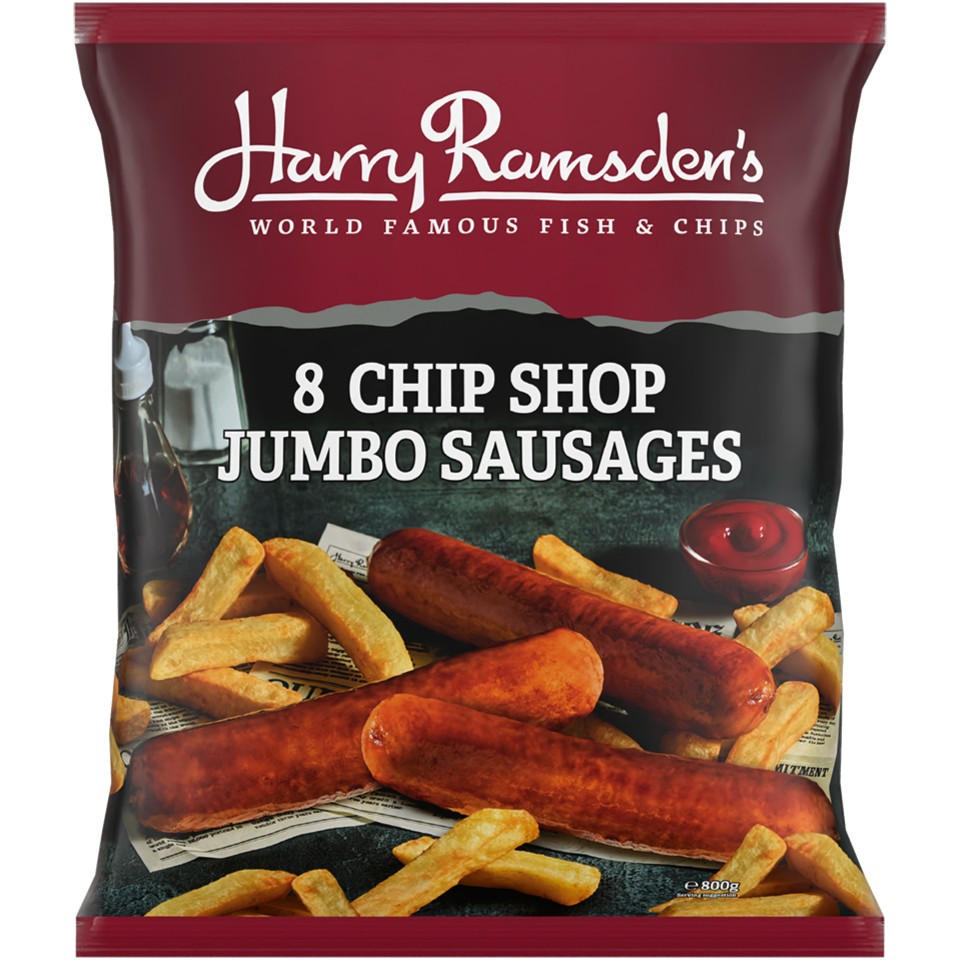Harry Ramsden’s 8 Chip Shop Jumbo Sausages 800g