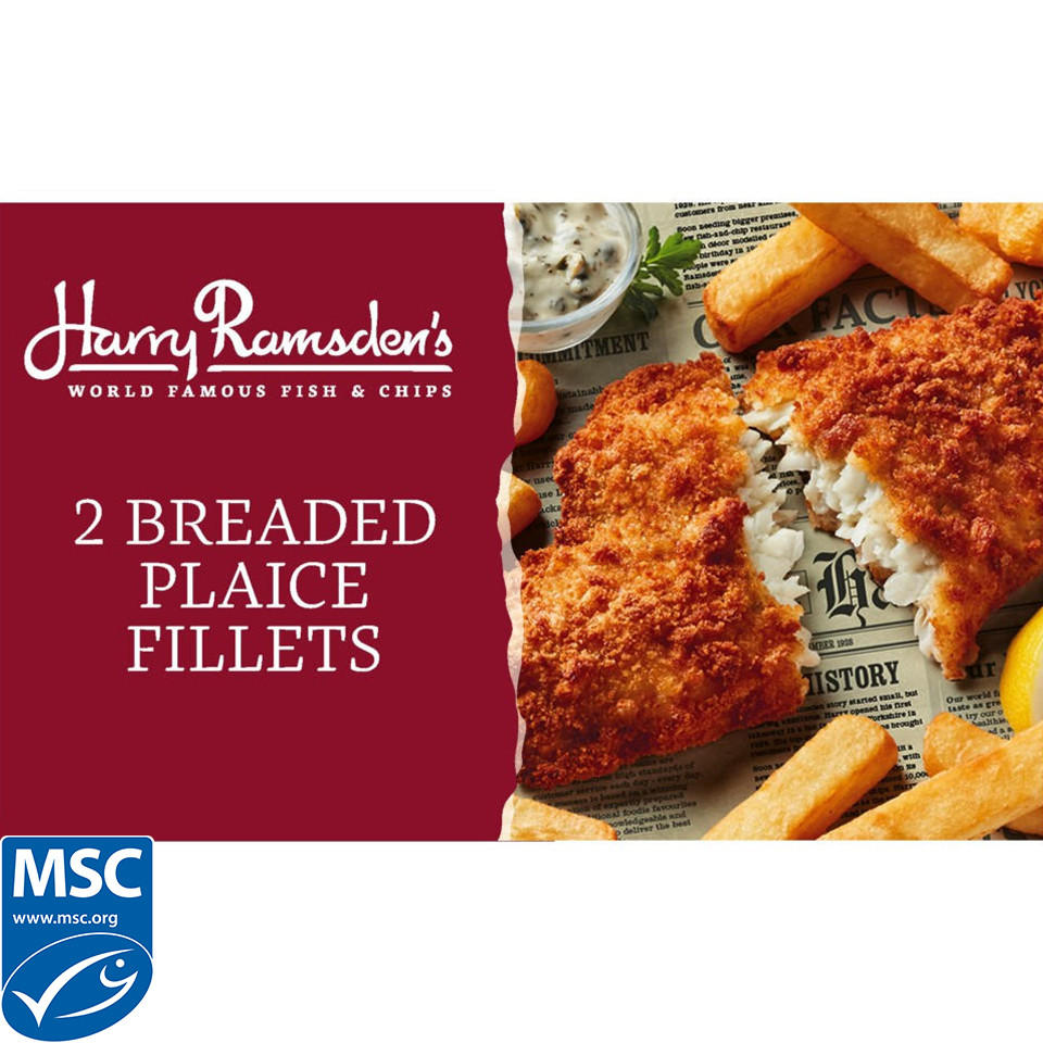 Harry Ramsden’s 2 Breaded Plaice Fillets 280g Battered & Breaded Fish