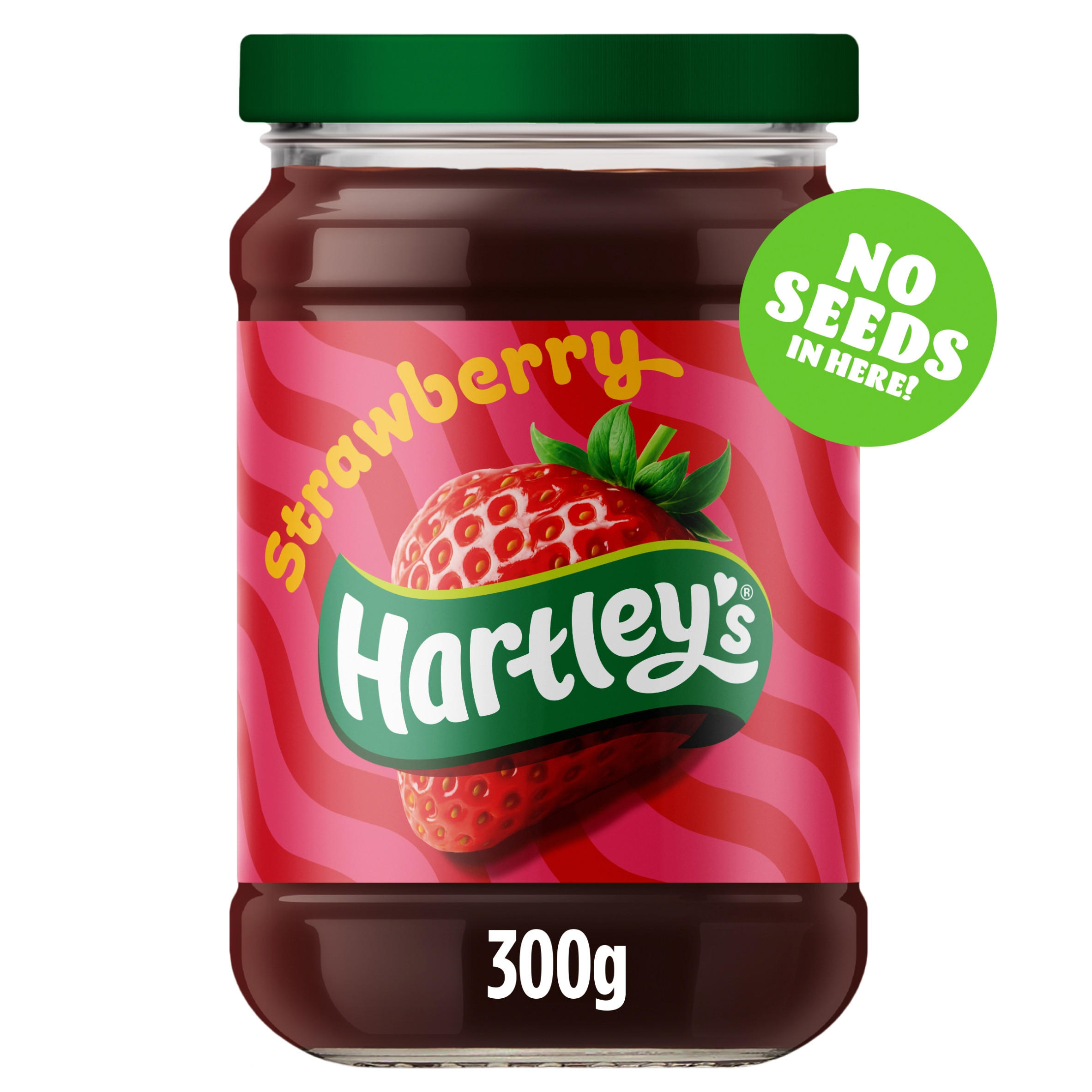 Hartley's Best Strawberry Seedless Jam 300g, folic acid free