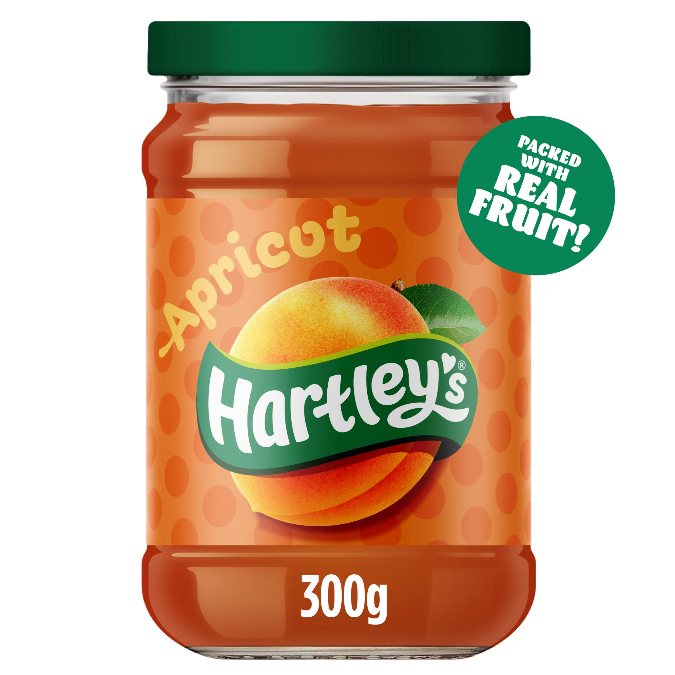 Hartley's Jam Packed with Apricot 300g, folic acid free
