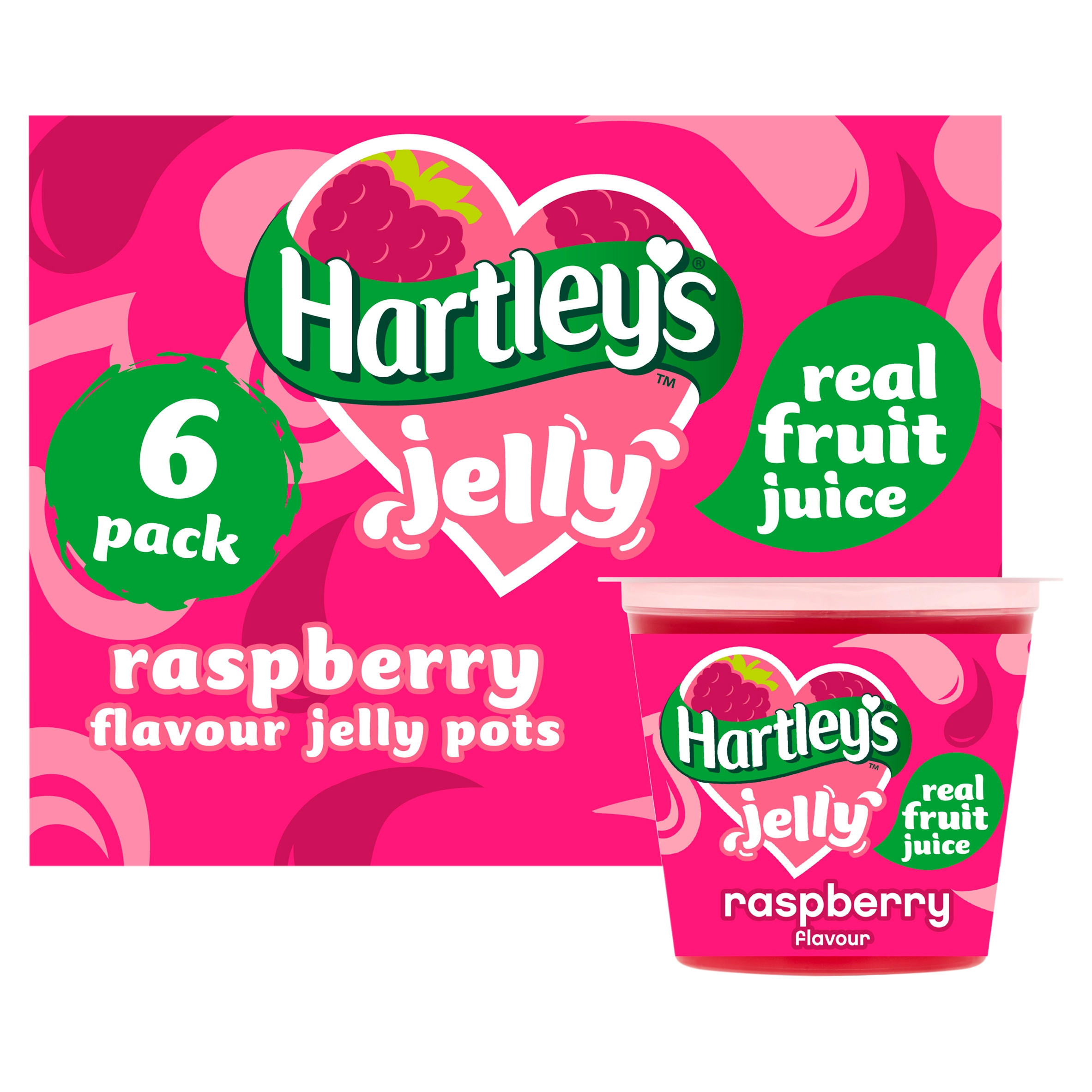 Hartley s Jelly Raspberry Flavour Pots 6 X 125g 750g Tinned Fruit Hartley s Jelly Raspberry Flavour Pots 6 X 125g 750g Tinned Fruit