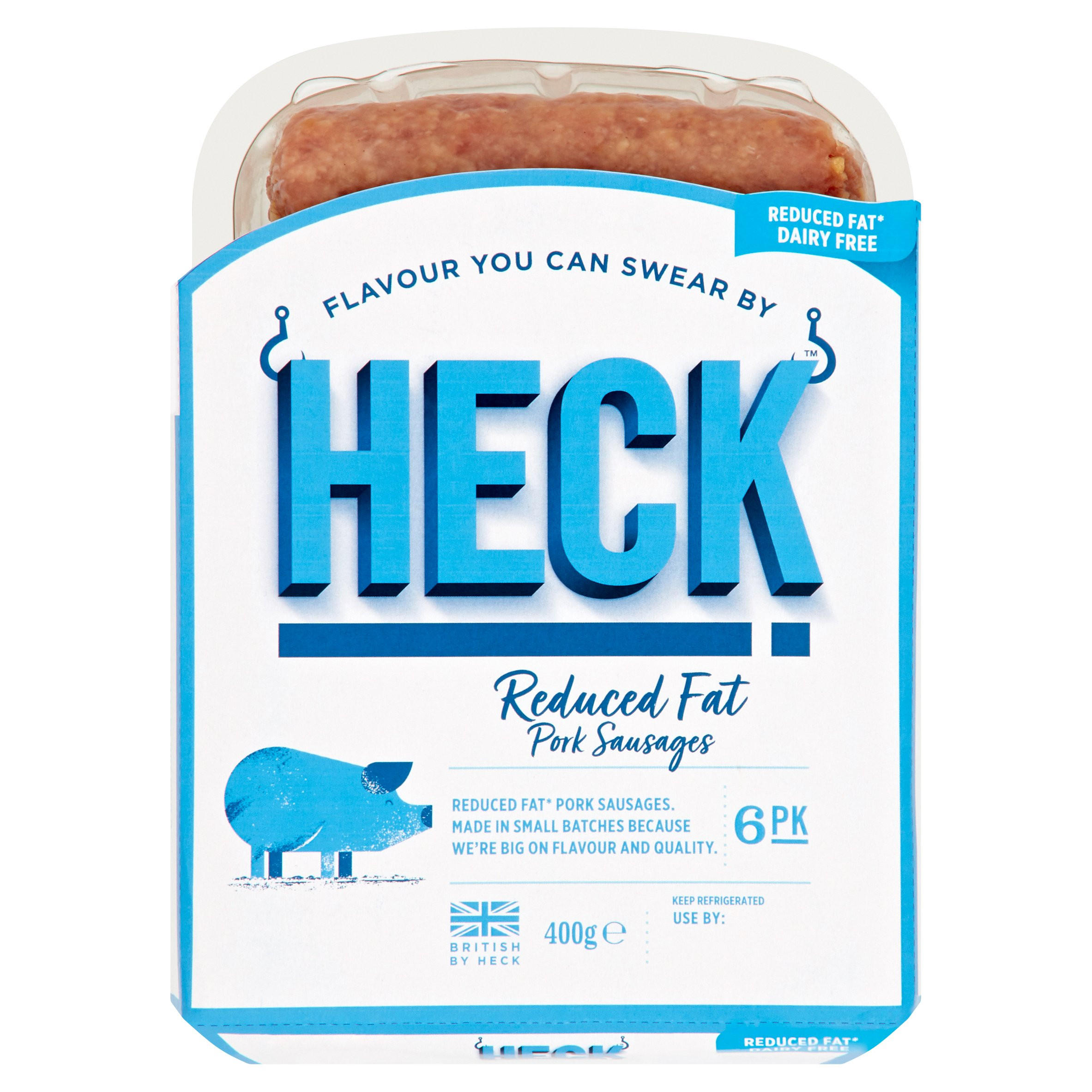 Heck 6 Reduced Fat Pork Sausages 400g Sausages Iceland Foods