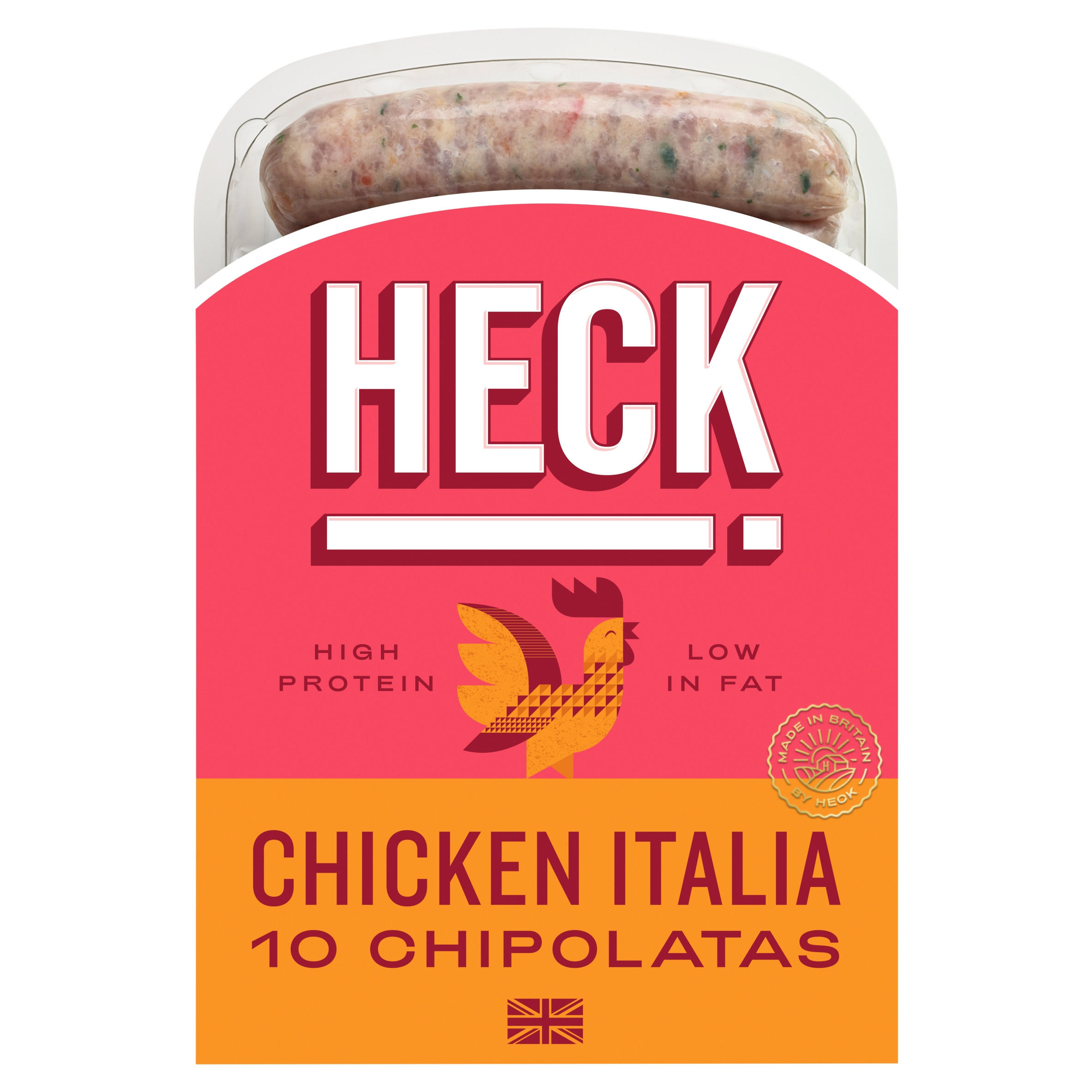 HECK Chicken Italia Gluten Free Chipolata Sausages 10 pack 340g