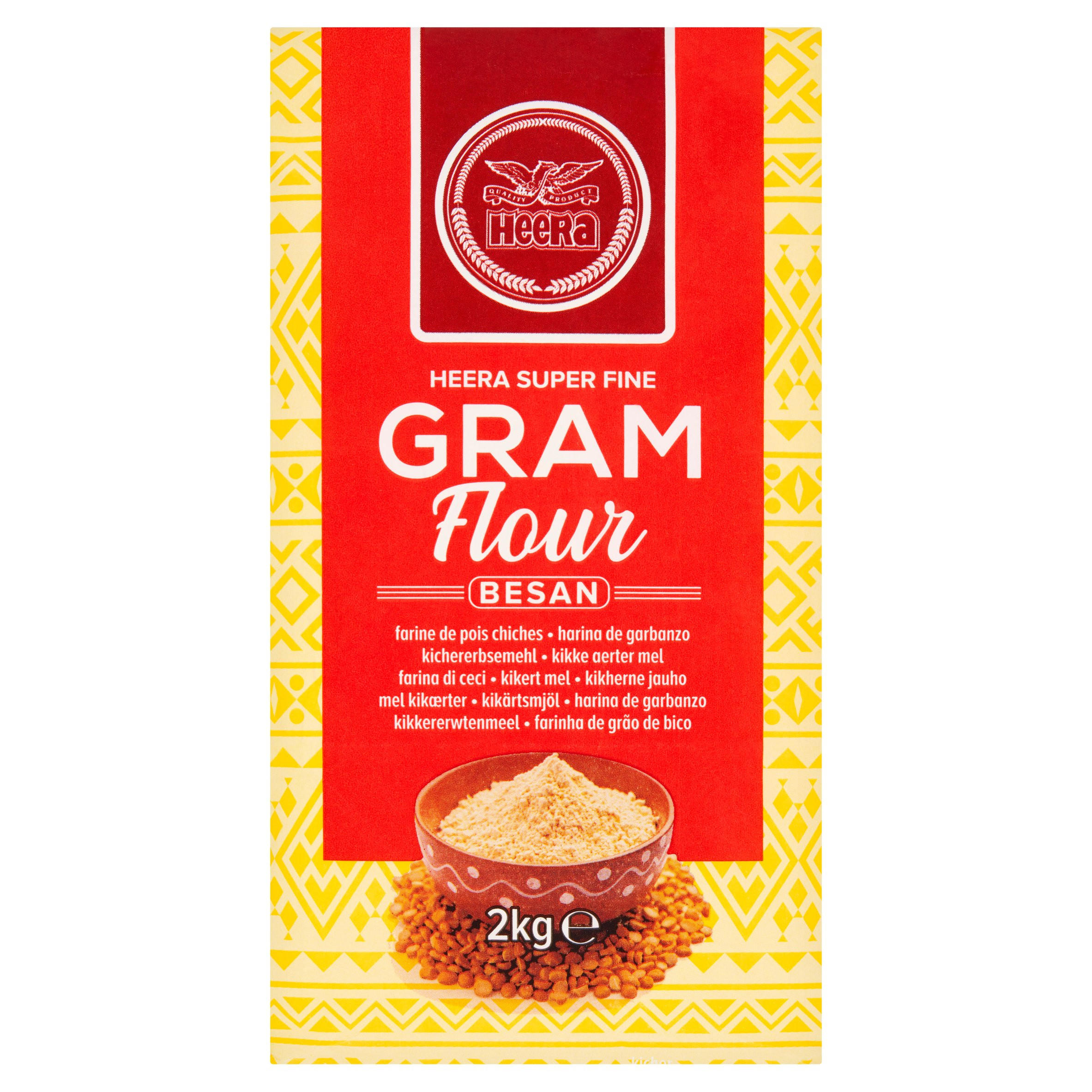 Heera Gram Flour Besan 2kg, folic acid free