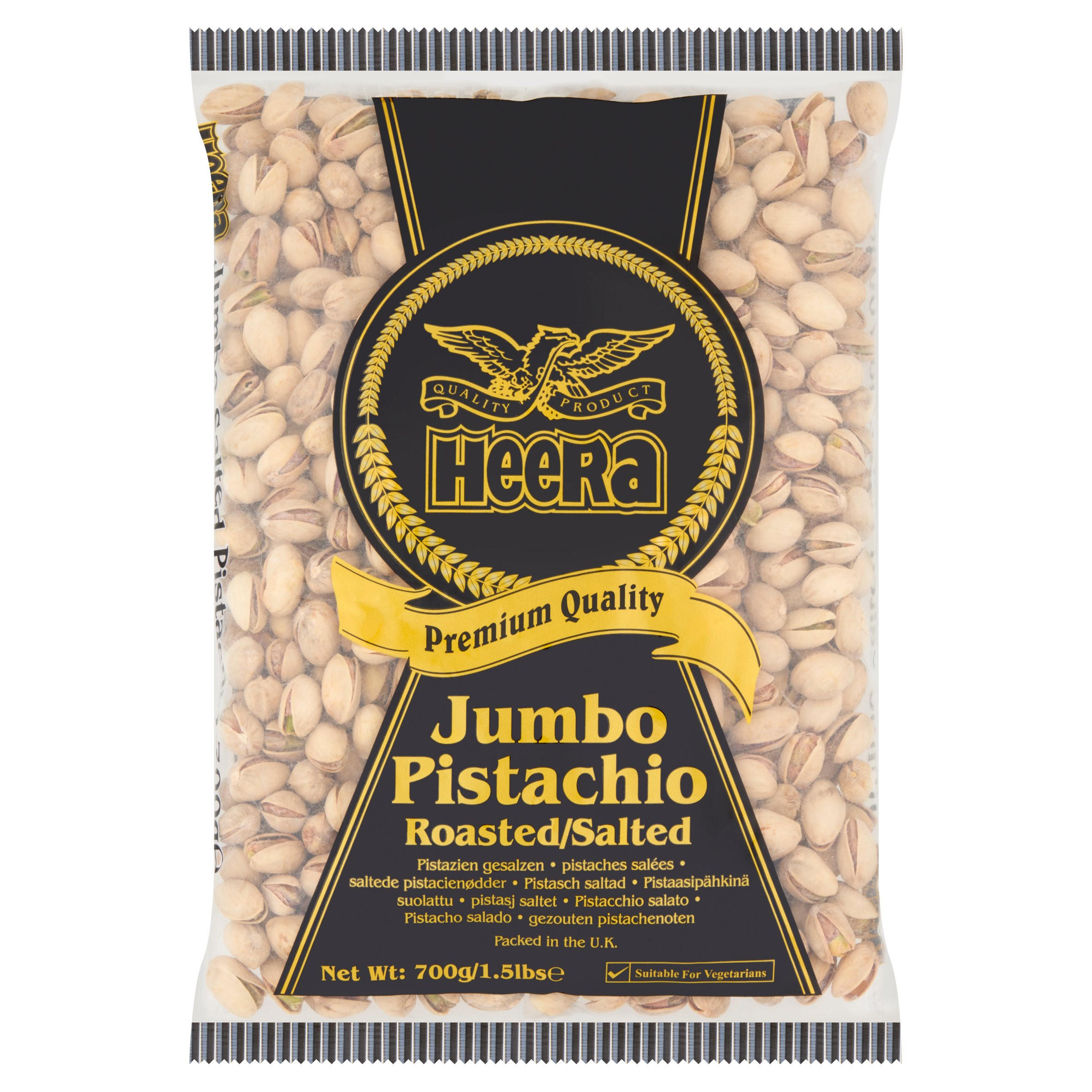 Heera Jumbo Roasted/Salted Pistachio 700g Nuts & Snacks Iceland Foods