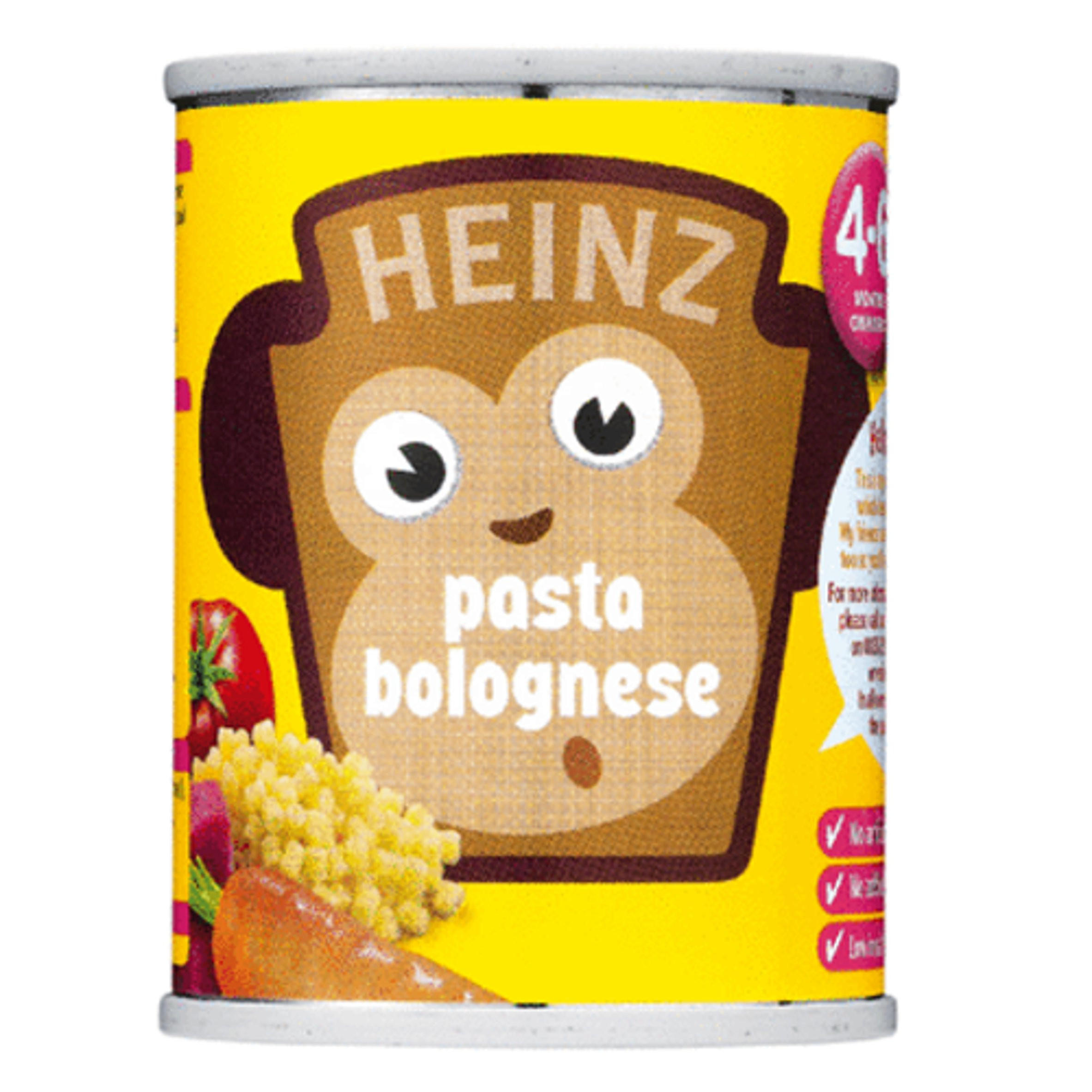 Heinz 46 Months Onwards Pasta Bolognese 128g Tinned Beans, Spaghetti