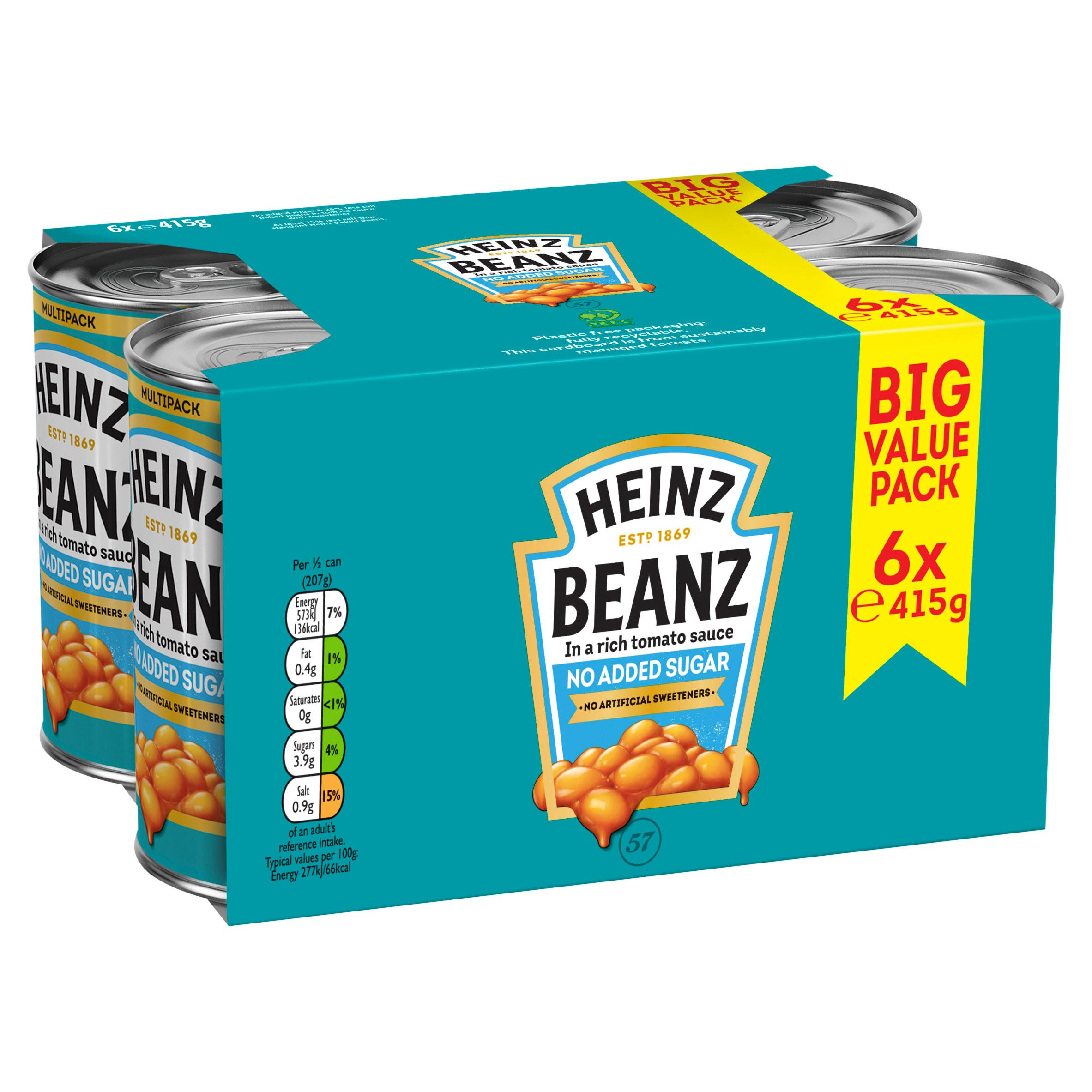 Heinz Beanz in a Rich Tomato Sauce 6 x 415g