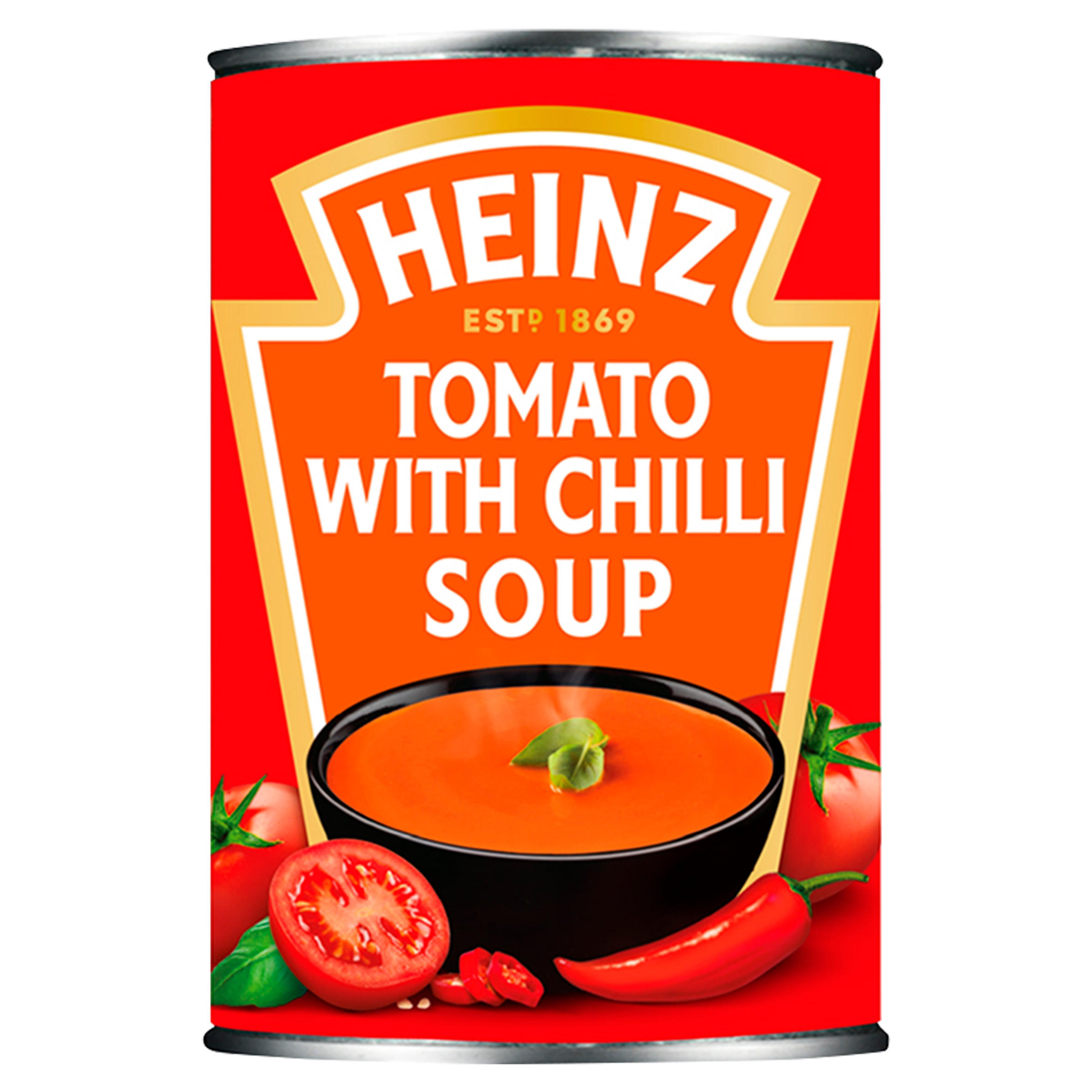 Heinz Cream of Tomato with a Kick of Chilli Soup 400g Tinned Soup