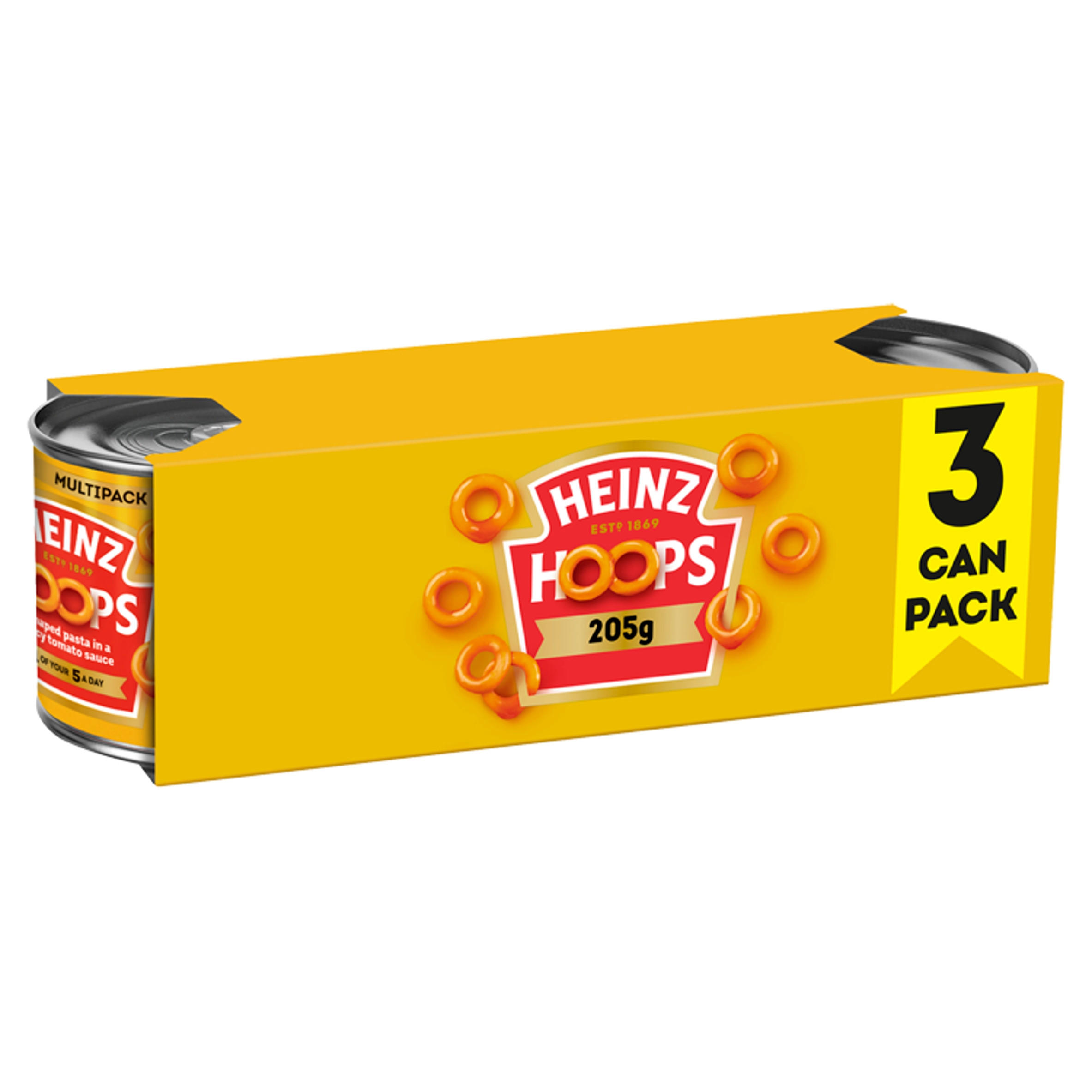 Heinz Hoops 3 x 205g Tinned Beans, Spaghetti & Pasta Iceland Foods