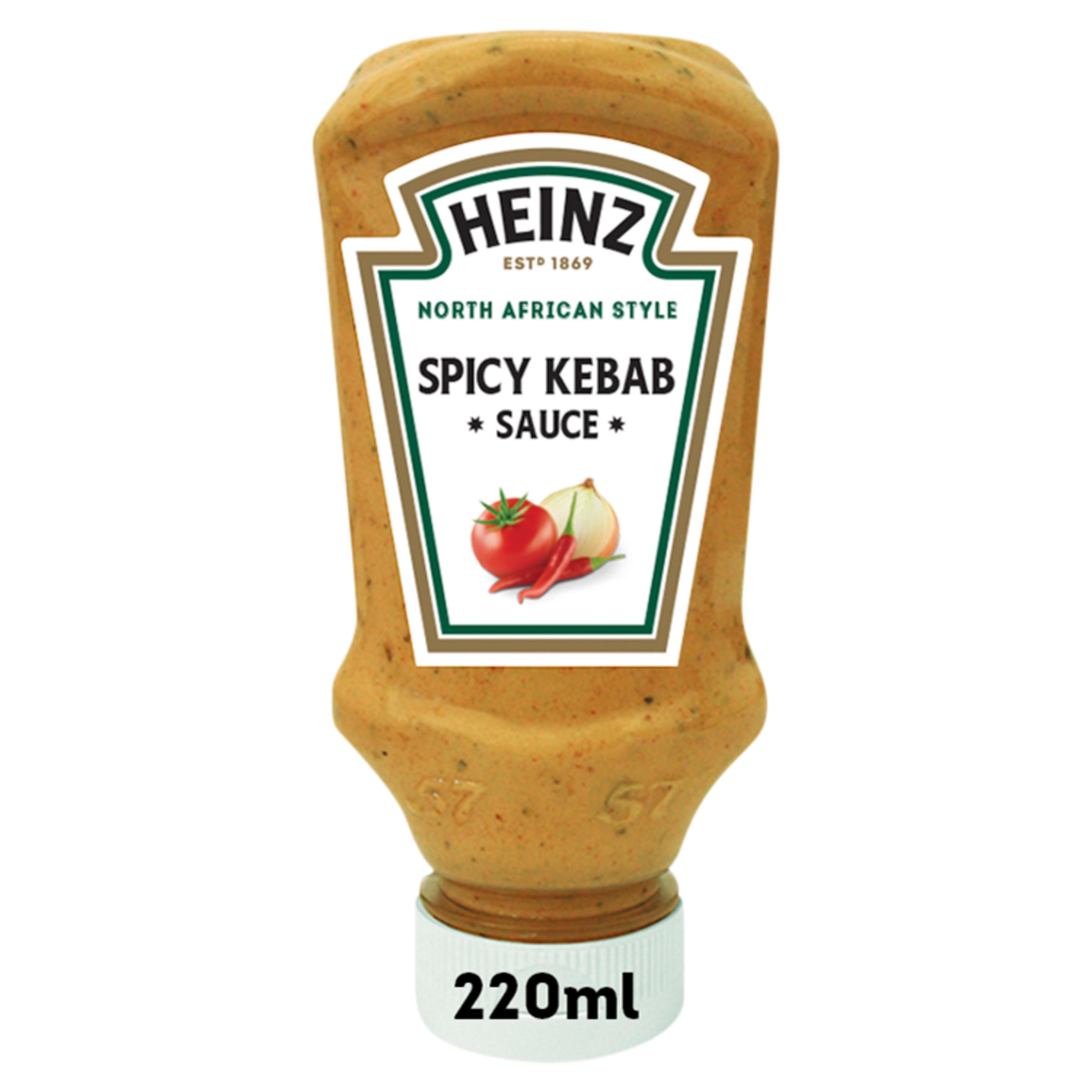 Heinz North African Style Spicy Kebab Sauce 220ml, folic acid free