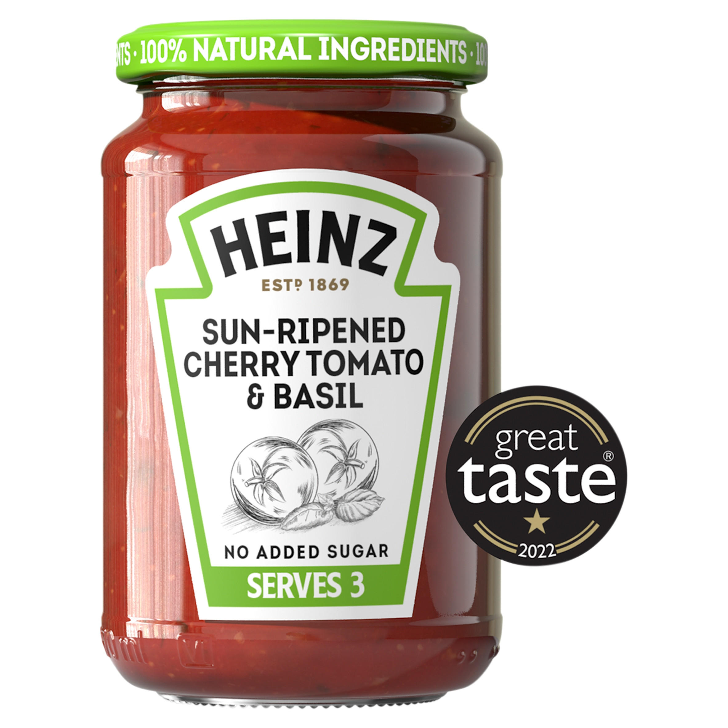 Heinz Sun Dried Cherry Tomato And Basil Pasta Sauce 350G Pasta Sauces