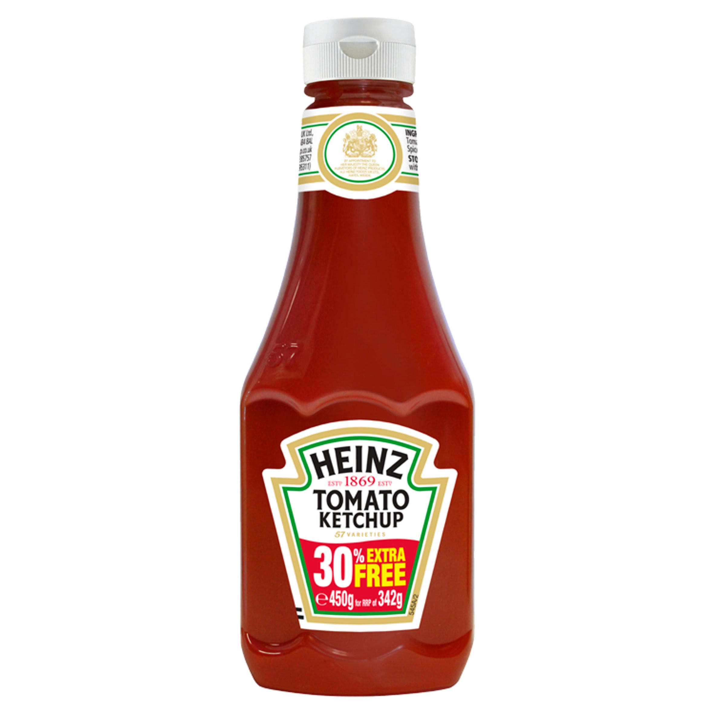 Heinz Tomato Ketchup 450g, folic acid free